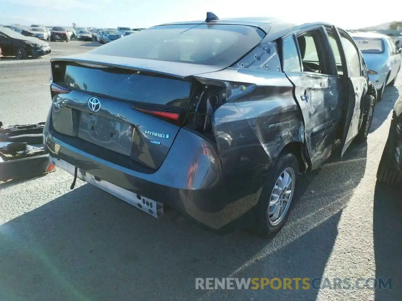 4 Photograph of a damaged car JTDKARFU1K3100503 TOYOTA PRIUS 2019