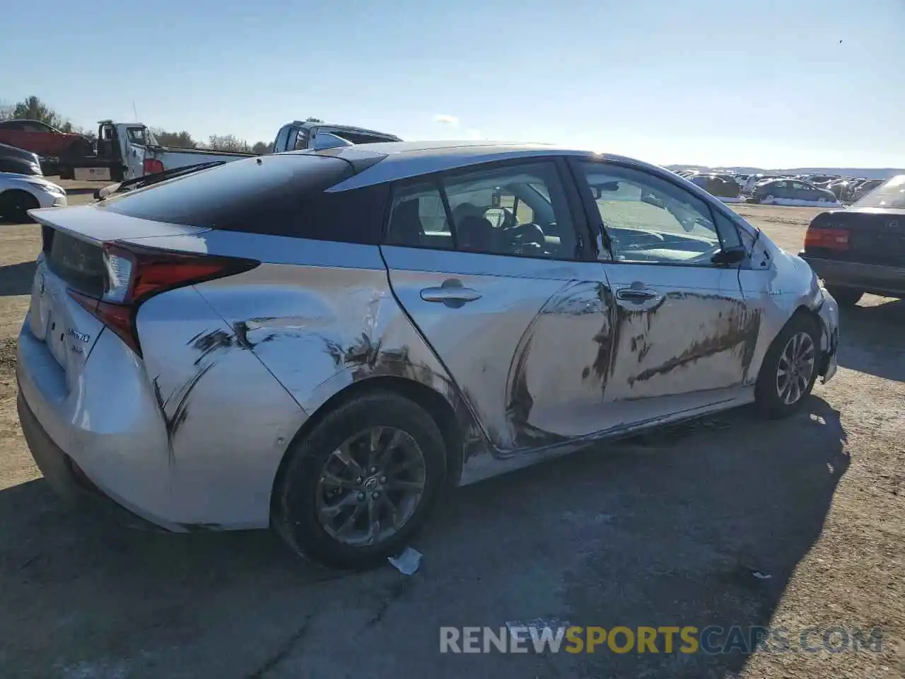 3 Photograph of a damaged car JTDKARFU1K3100954 TOYOTA PRIUS 2019