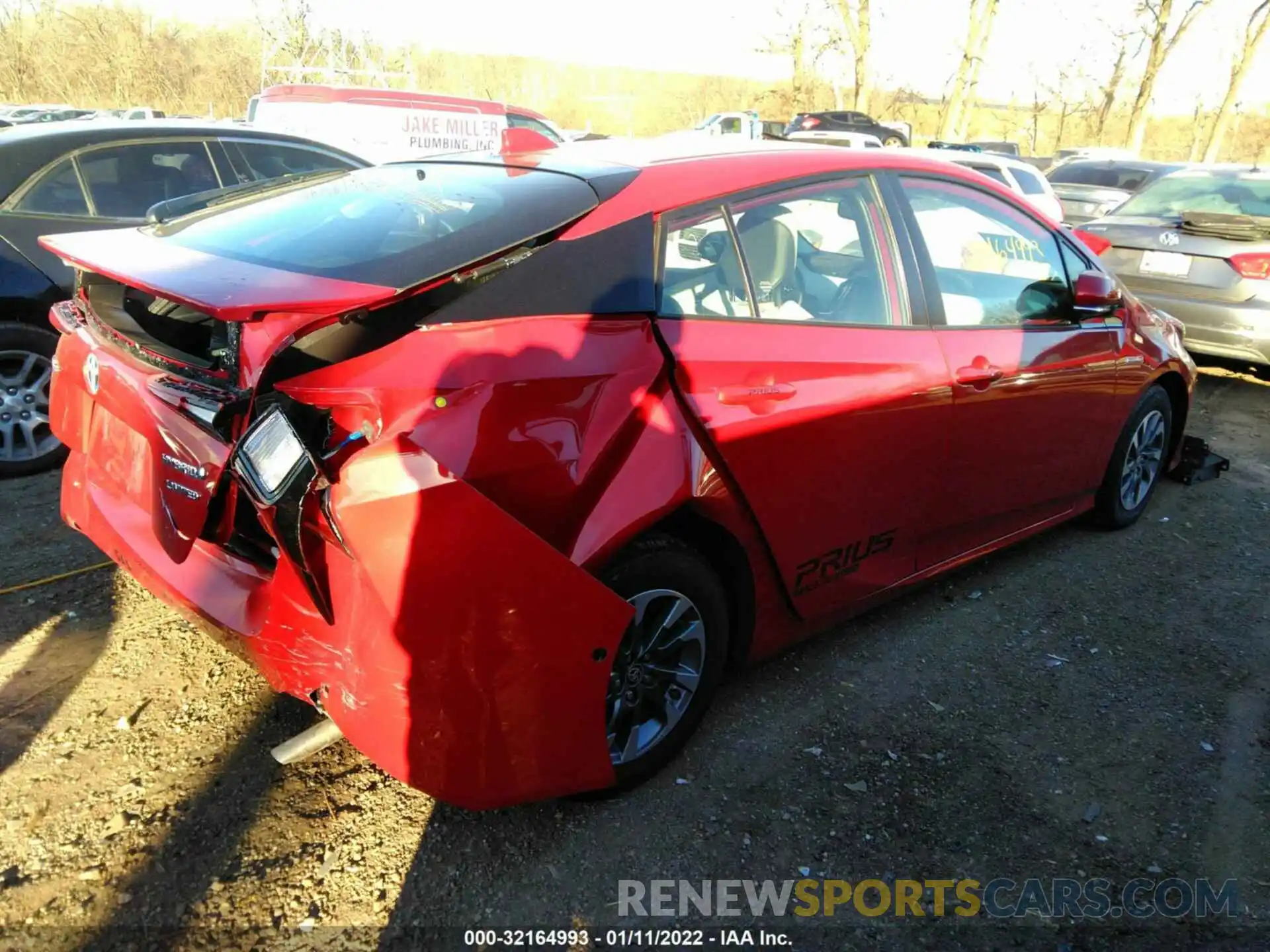 4 Photograph of a damaged car JTDKARFU1K3100968 TOYOTA PRIUS 2019