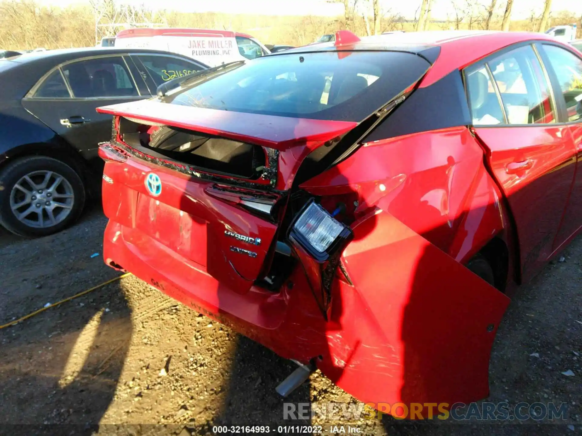 6 Photograph of a damaged car JTDKARFU1K3100968 TOYOTA PRIUS 2019