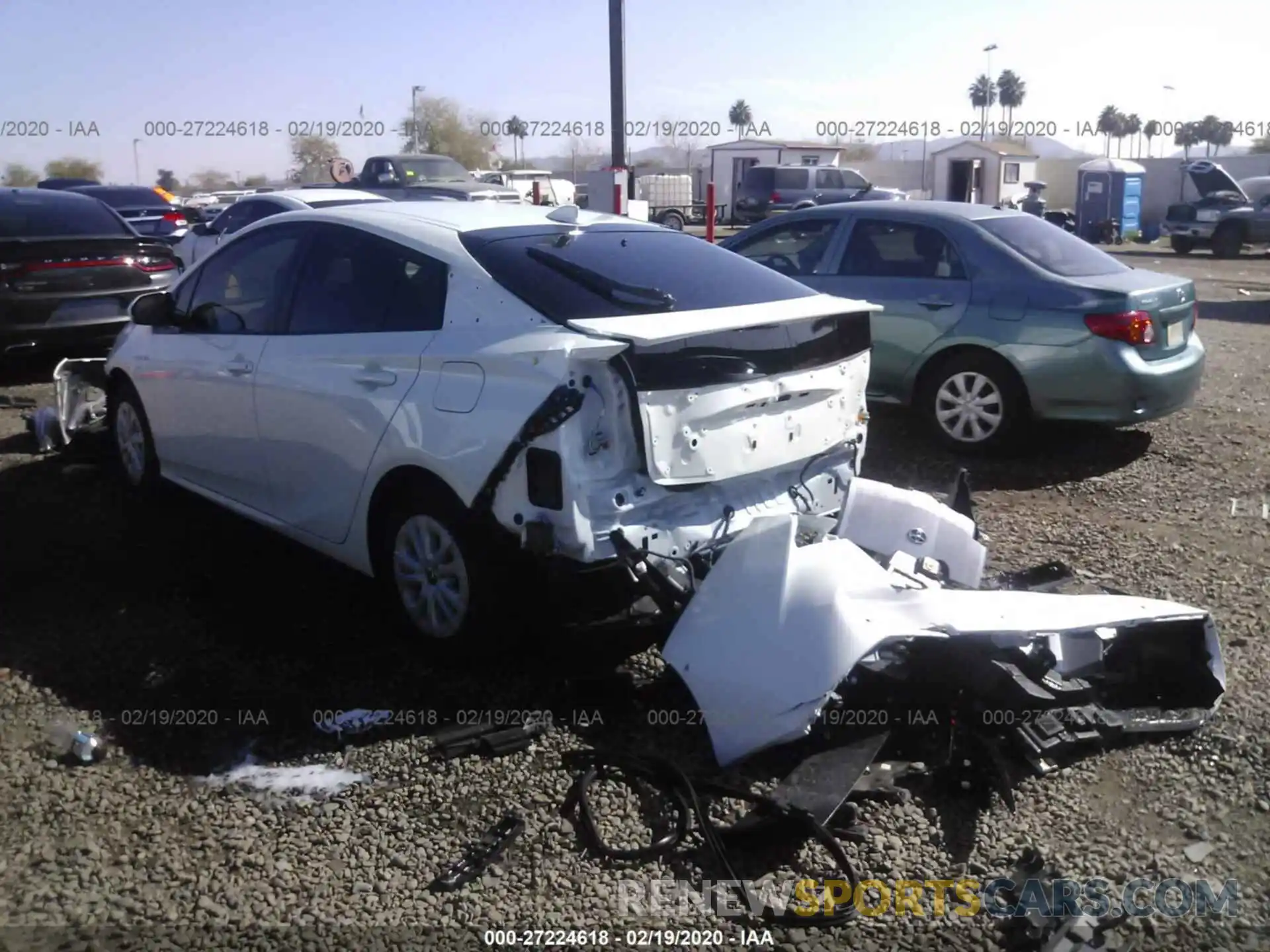 3 Photograph of a damaged car JTDKARFU1K3101280 TOYOTA PRIUS 2019