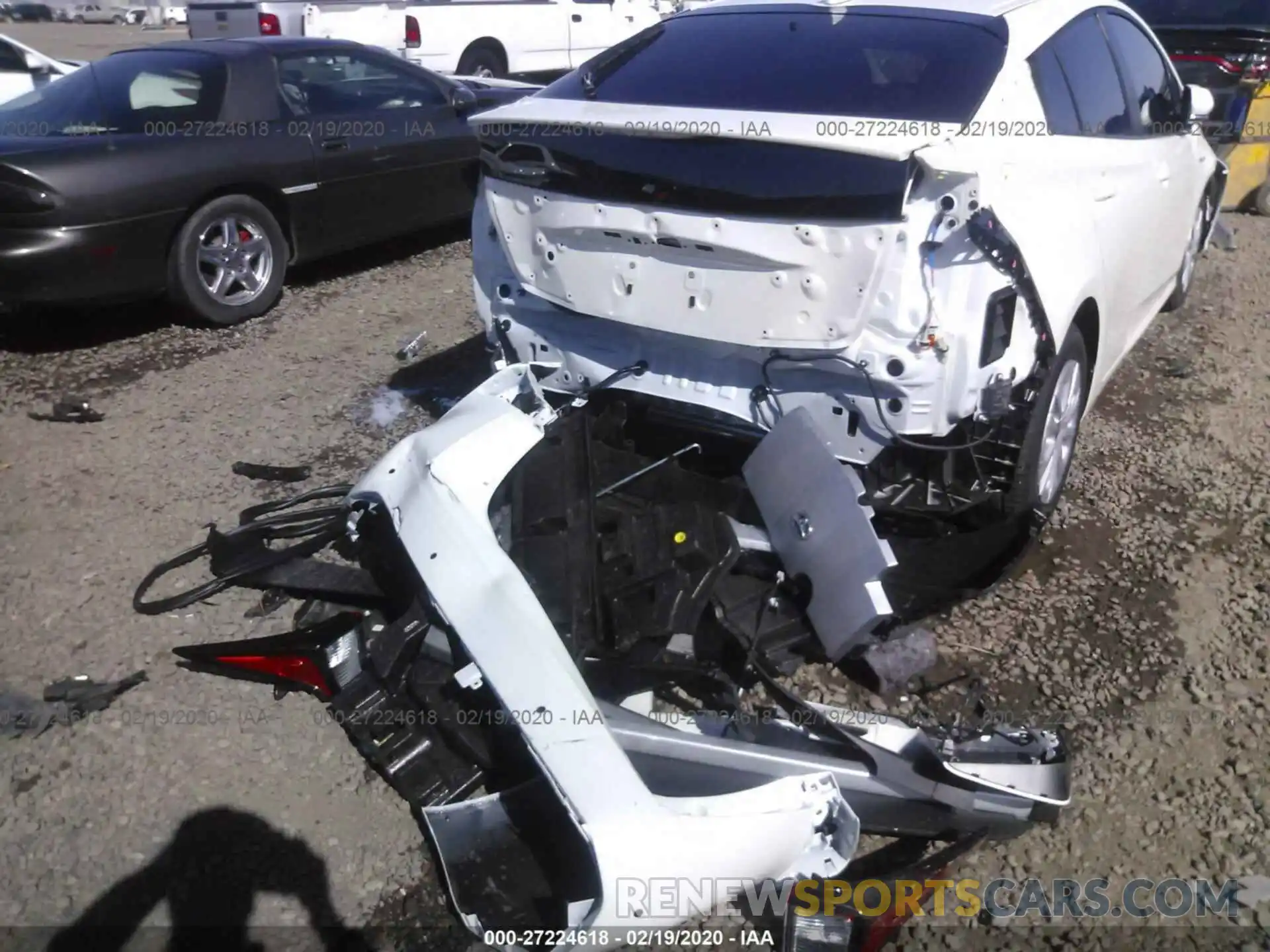 6 Photograph of a damaged car JTDKARFU1K3101280 TOYOTA PRIUS 2019