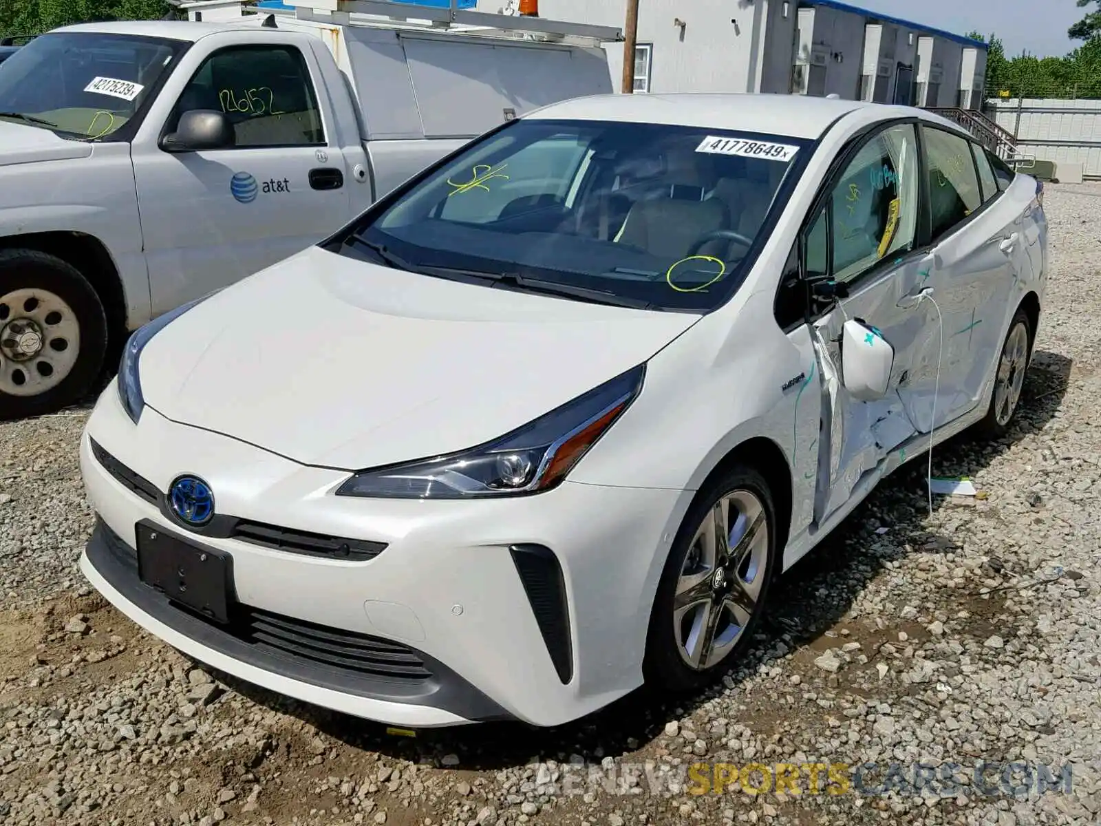 2 Photograph of a damaged car JTDKARFU2K3068788 TOYOTA PRIUS 2019