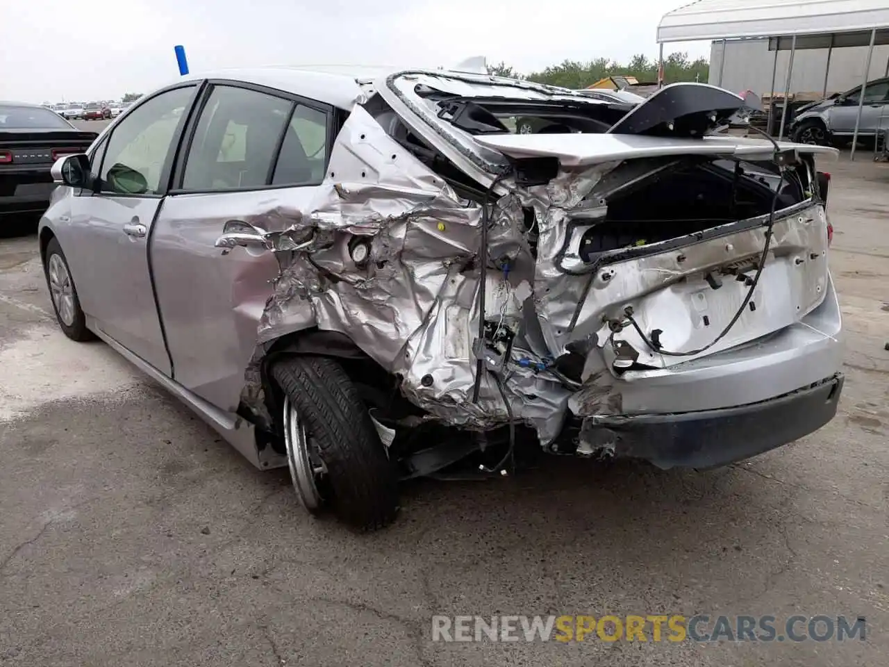 3 Photograph of a damaged car JTDKARFU2K3069178 TOYOTA PRIUS 2019