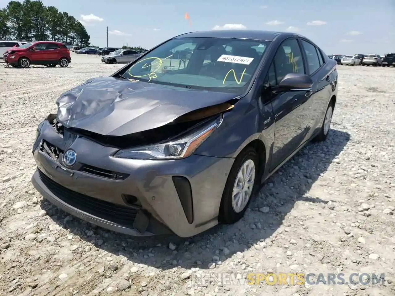 2 Photograph of a damaged car JTDKARFU2K3070072 TOYOTA PRIUS 2019