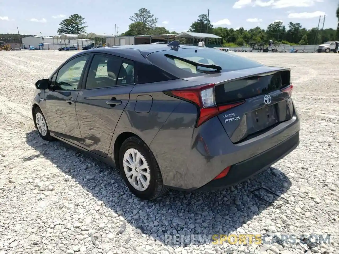 3 Photograph of a damaged car JTDKARFU2K3070072 TOYOTA PRIUS 2019