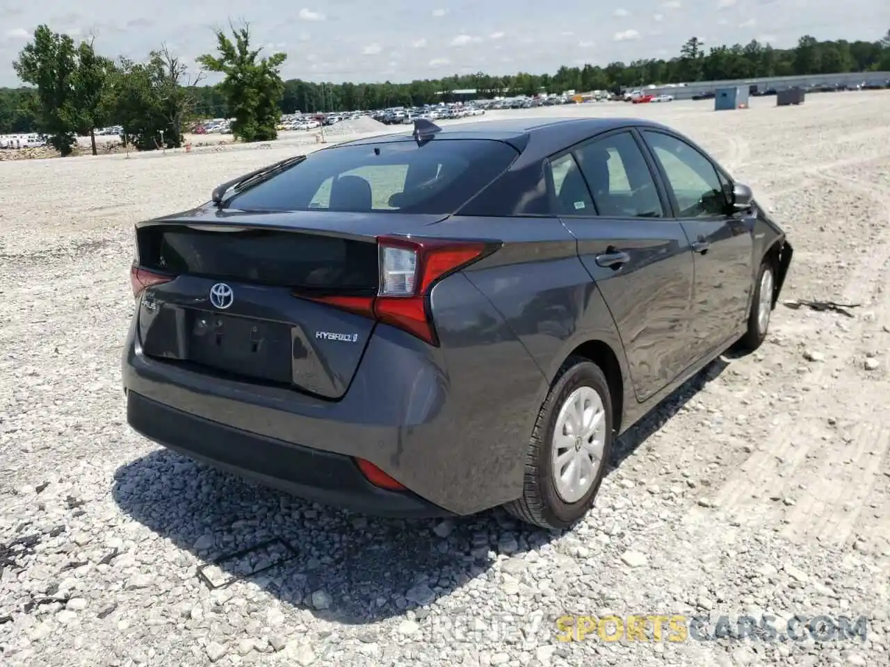 4 Photograph of a damaged car JTDKARFU2K3070072 TOYOTA PRIUS 2019