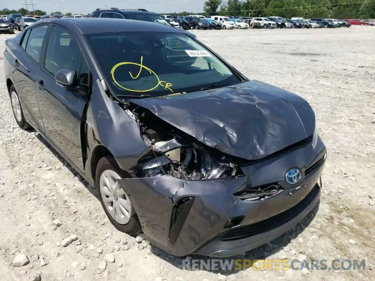 9 Photograph of a damaged car JTDKARFU2K3070072 TOYOTA PRIUS 2019