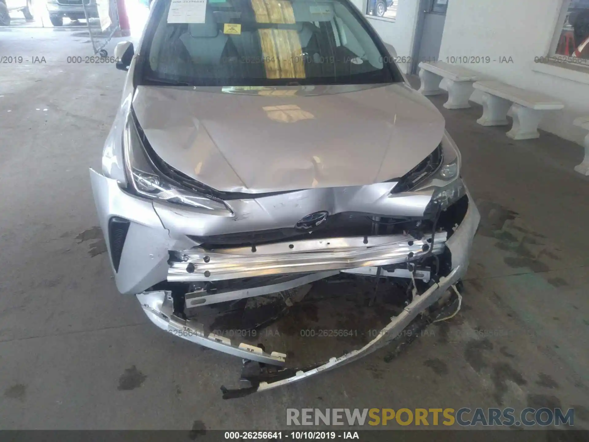 6 Photograph of a damaged car JTDKARFU2K3070167 TOYOTA PRIUS 2019