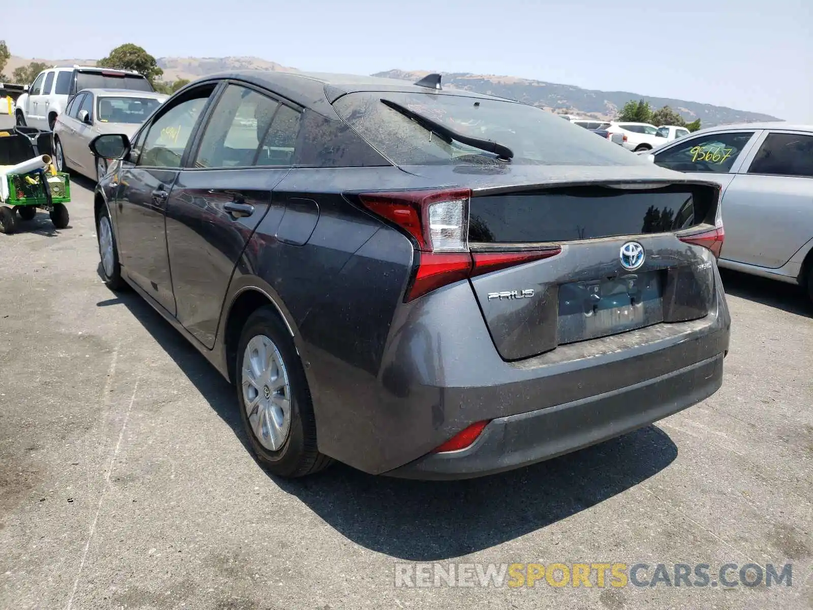 3 Photograph of a damaged car JTDKARFU2K3070184 TOYOTA PRIUS 2019