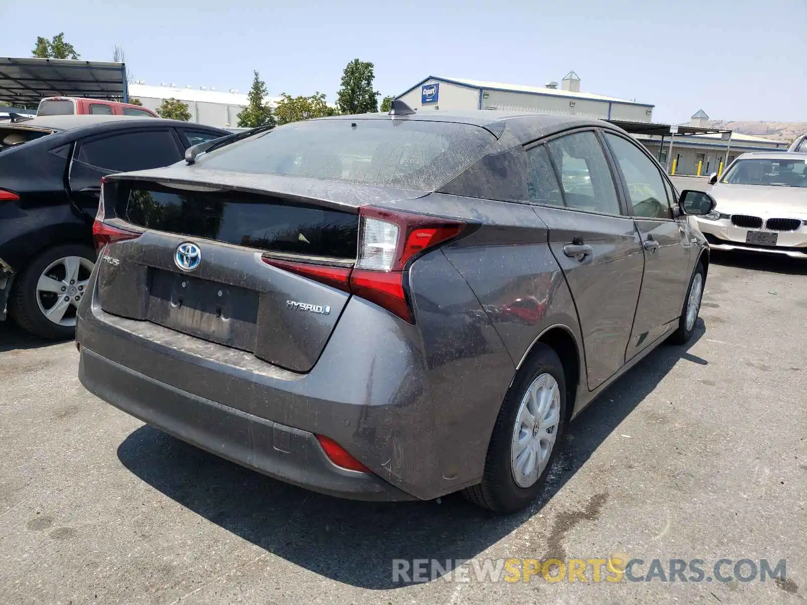 4 Photograph of a damaged car JTDKARFU2K3070184 TOYOTA PRIUS 2019