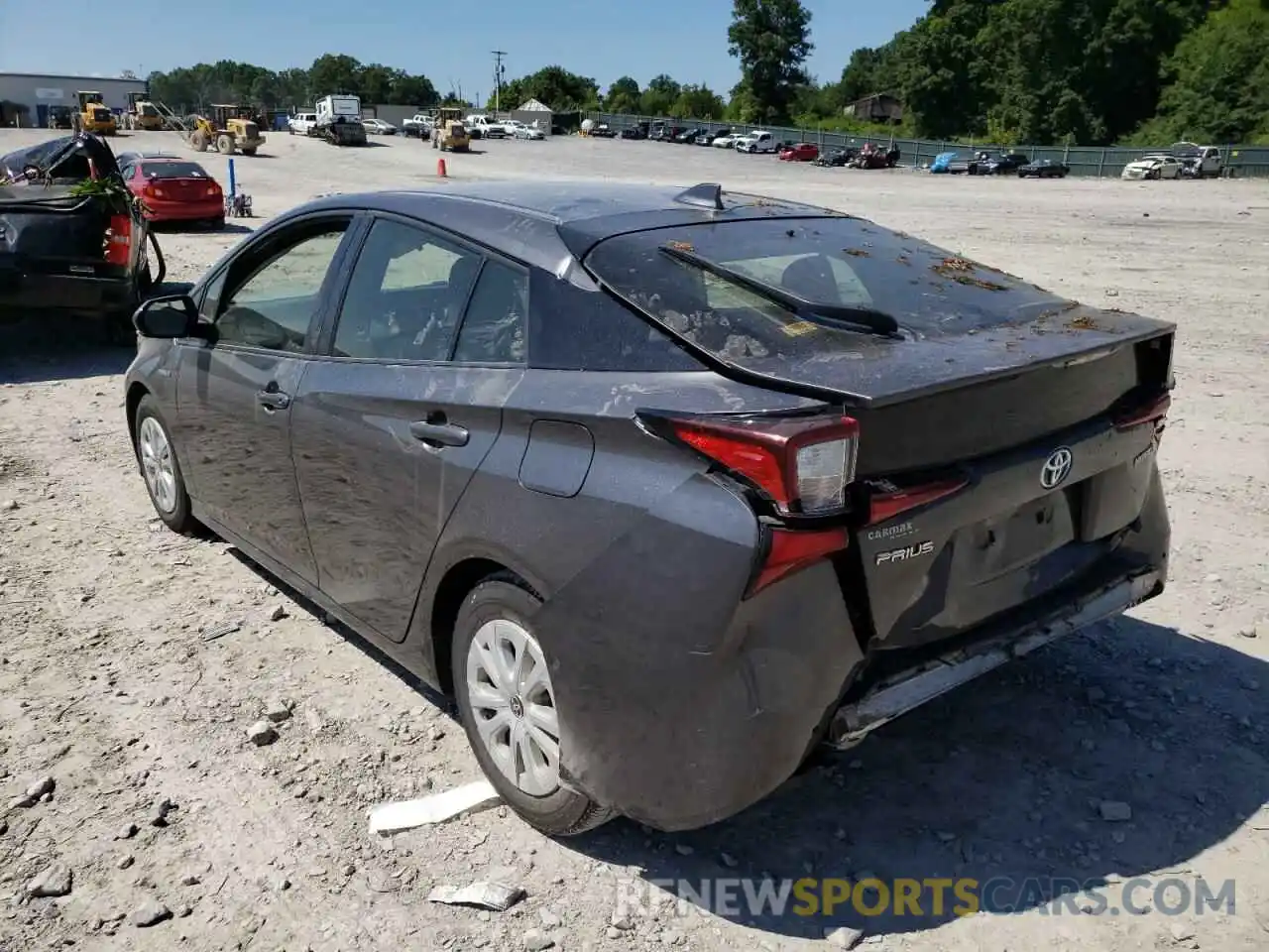 3 Photograph of a damaged car JTDKARFU2K3070329 TOYOTA PRIUS 2019