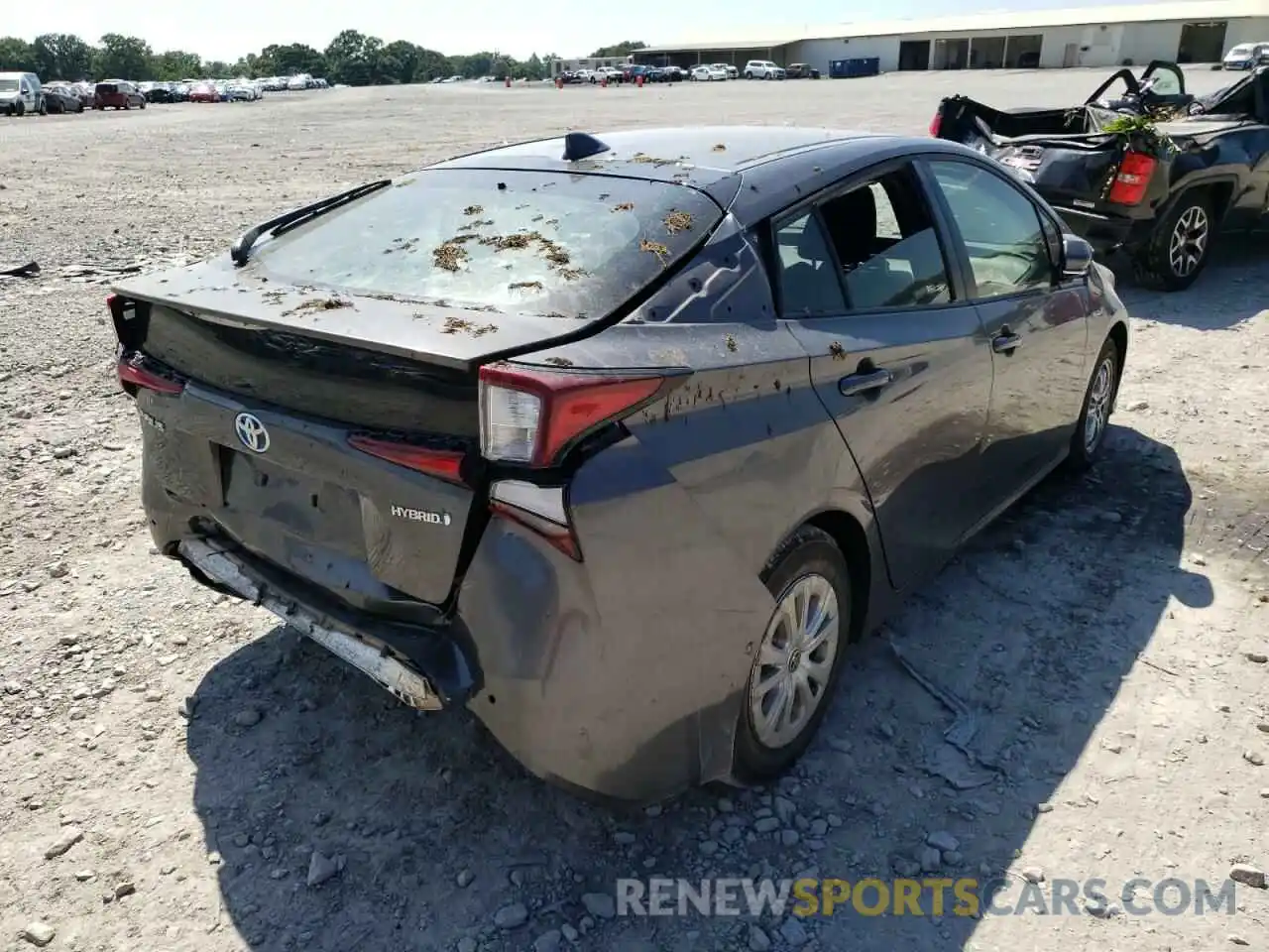 4 Photograph of a damaged car JTDKARFU2K3070329 TOYOTA PRIUS 2019