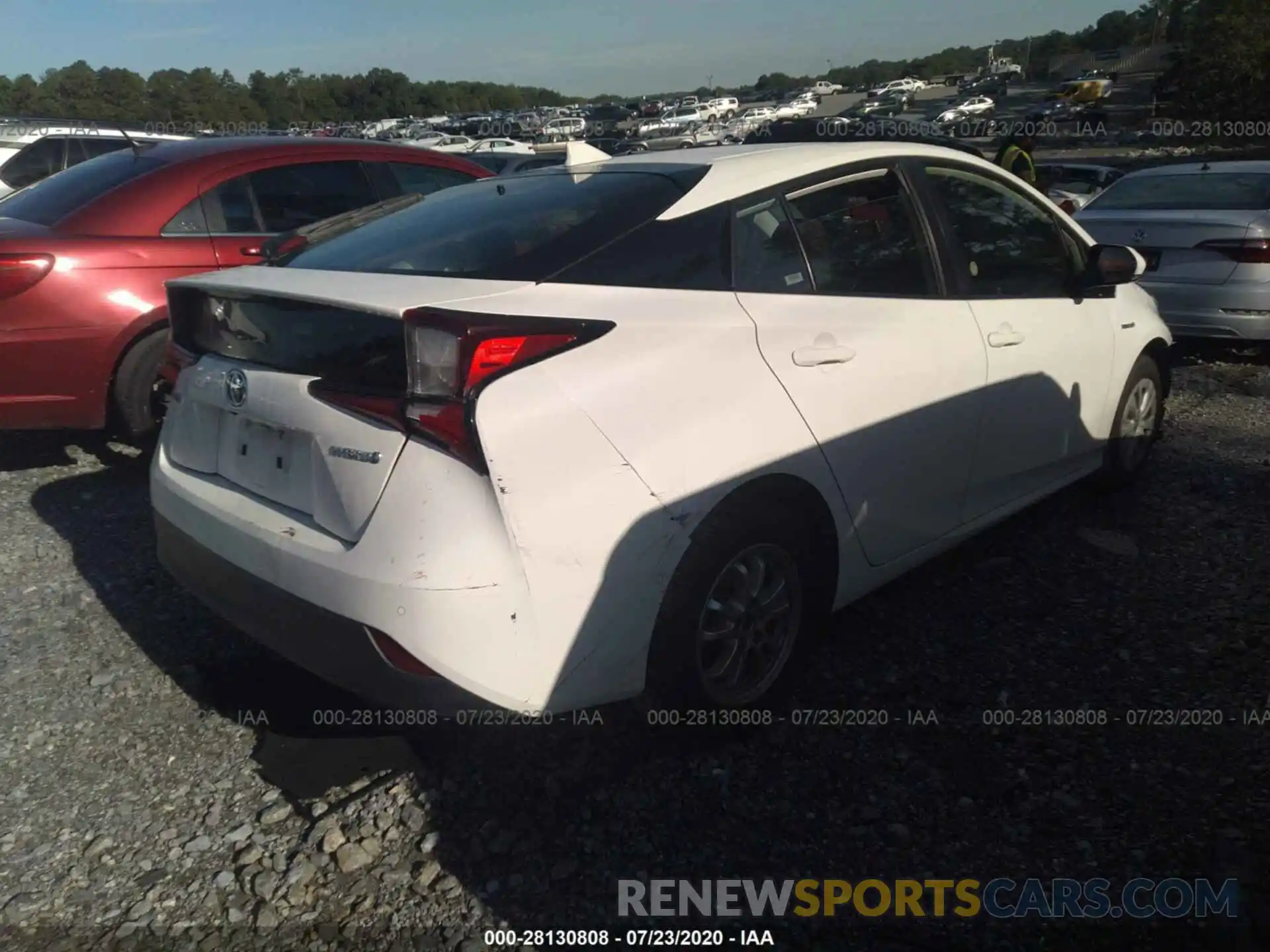 4 Photograph of a damaged car JTDKARFU2K3070394 TOYOTA PRIUS 2019