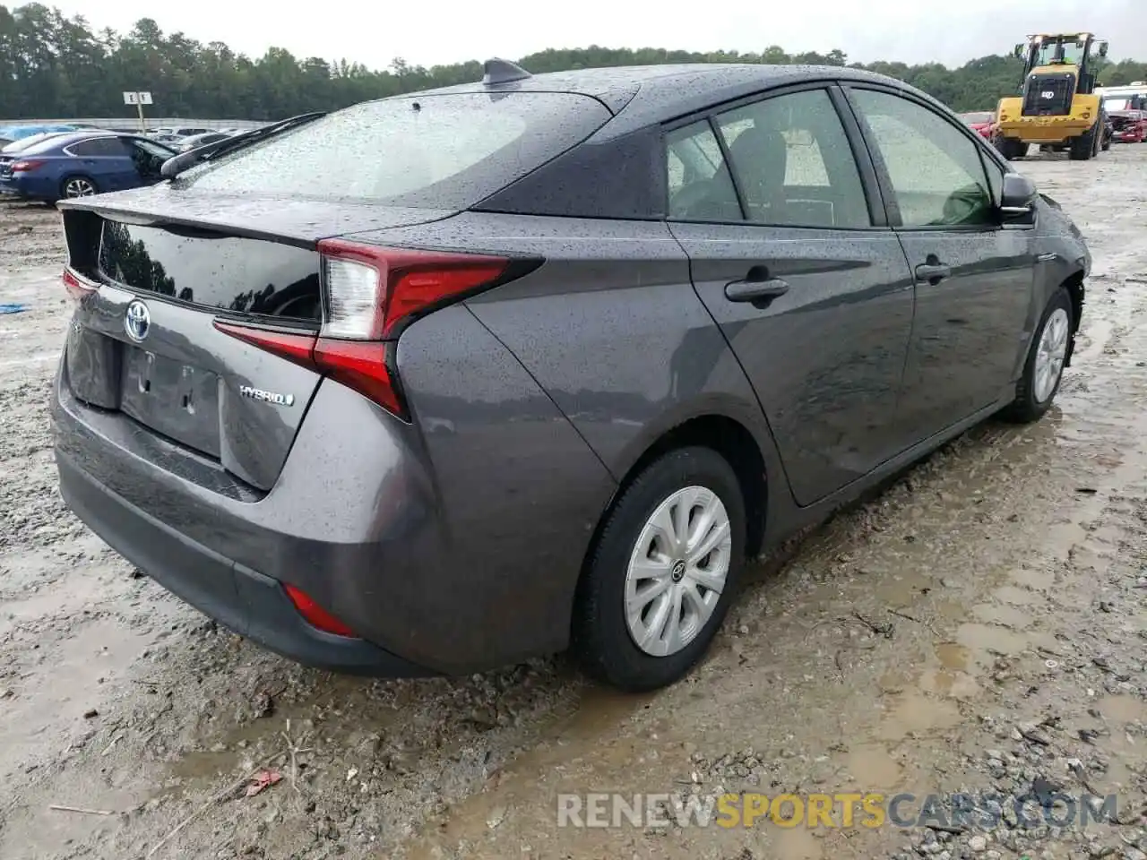 4 Photograph of a damaged car JTDKARFU2K3070461 TOYOTA PRIUS 2019