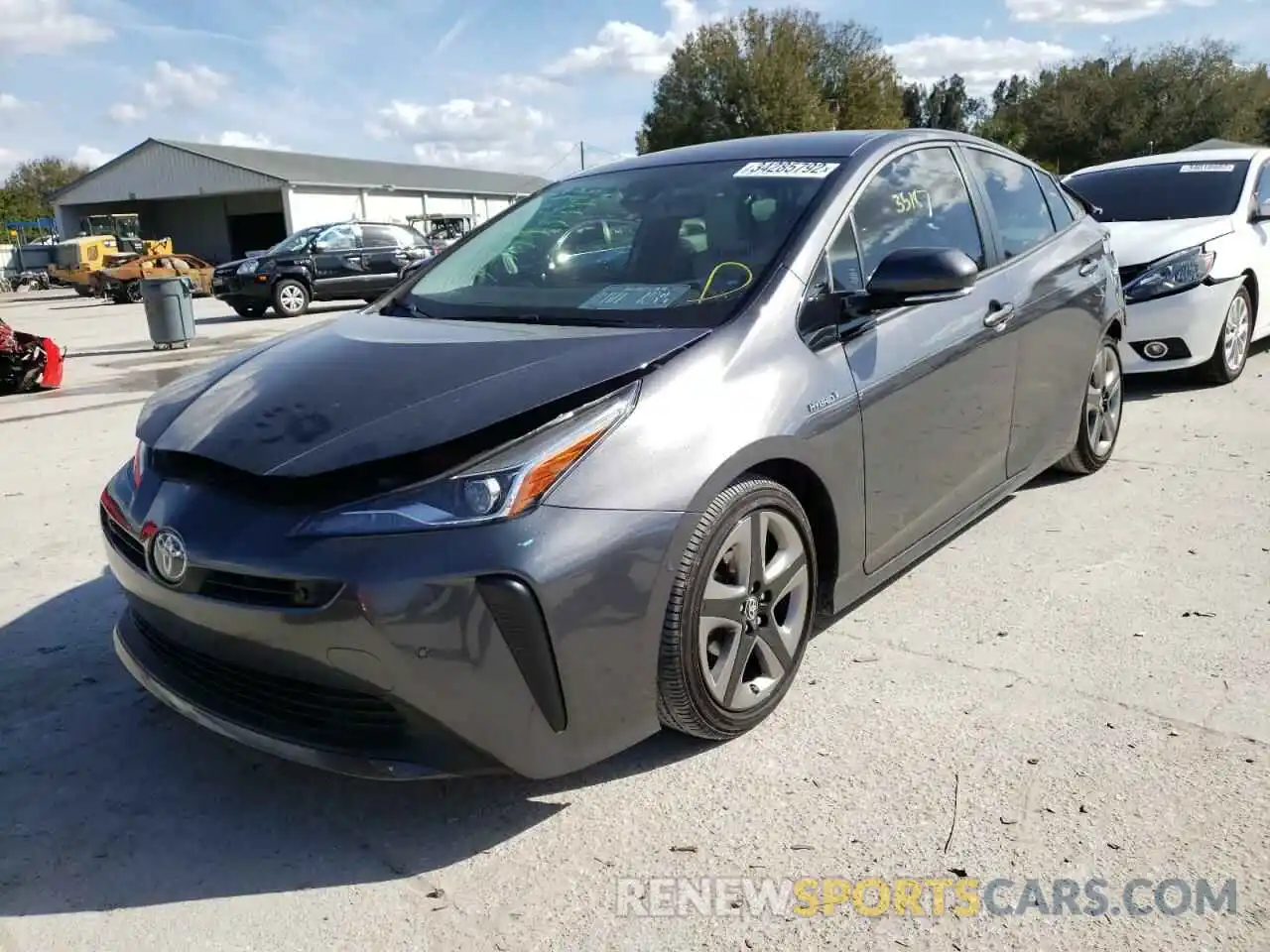 2 Photograph of a damaged car JTDKARFU2K3070573 TOYOTA PRIUS 2019