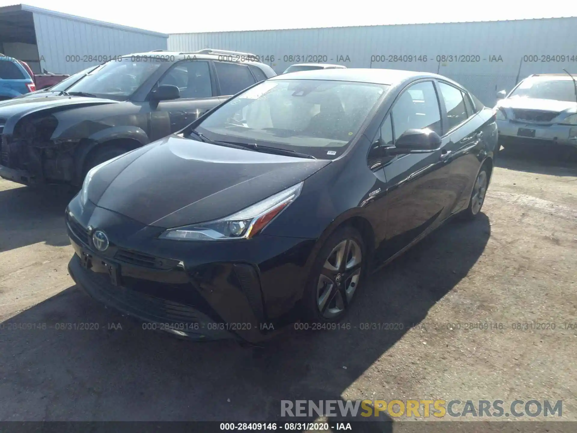 2 Photograph of a damaged car JTDKARFU2K3070864 TOYOTA PRIUS 2019