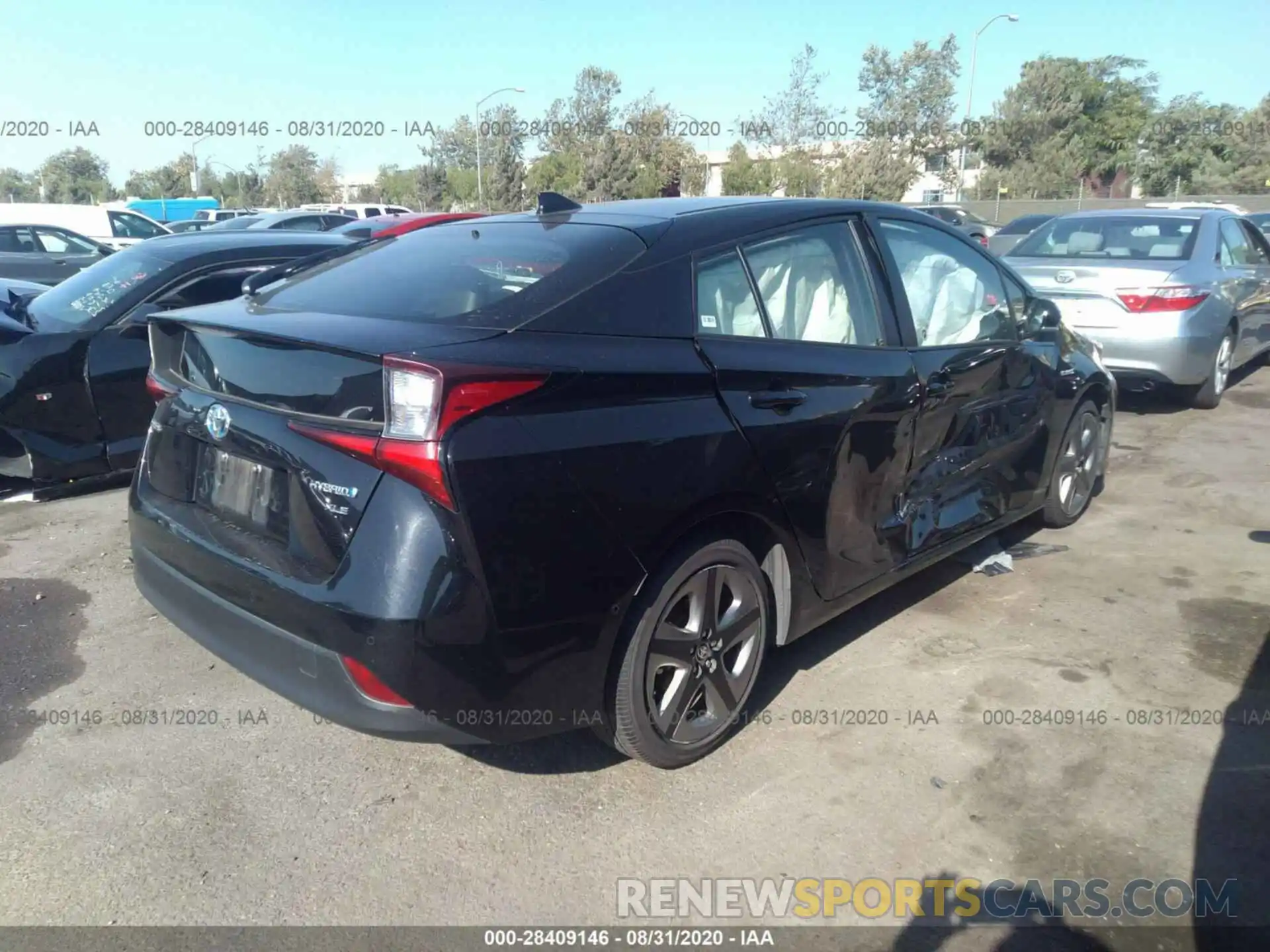 4 Photograph of a damaged car JTDKARFU2K3070864 TOYOTA PRIUS 2019