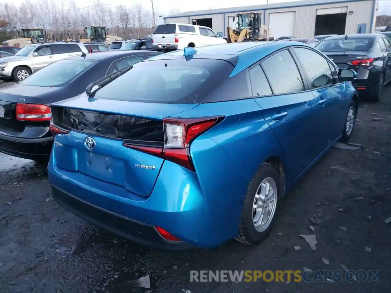 4 Photograph of a damaged car JTDKARFU2K3071061 TOYOTA PRIUS 2019