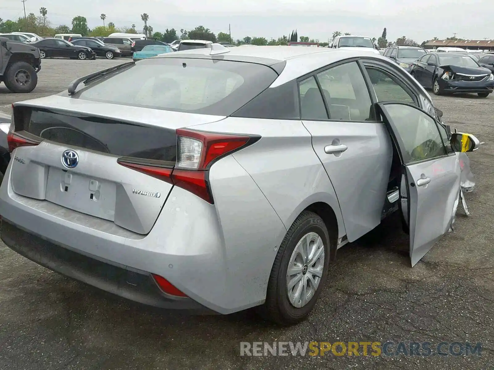 4 Photograph of a damaged car JTDKARFU2K3071870 TOYOTA PRIUS 2019