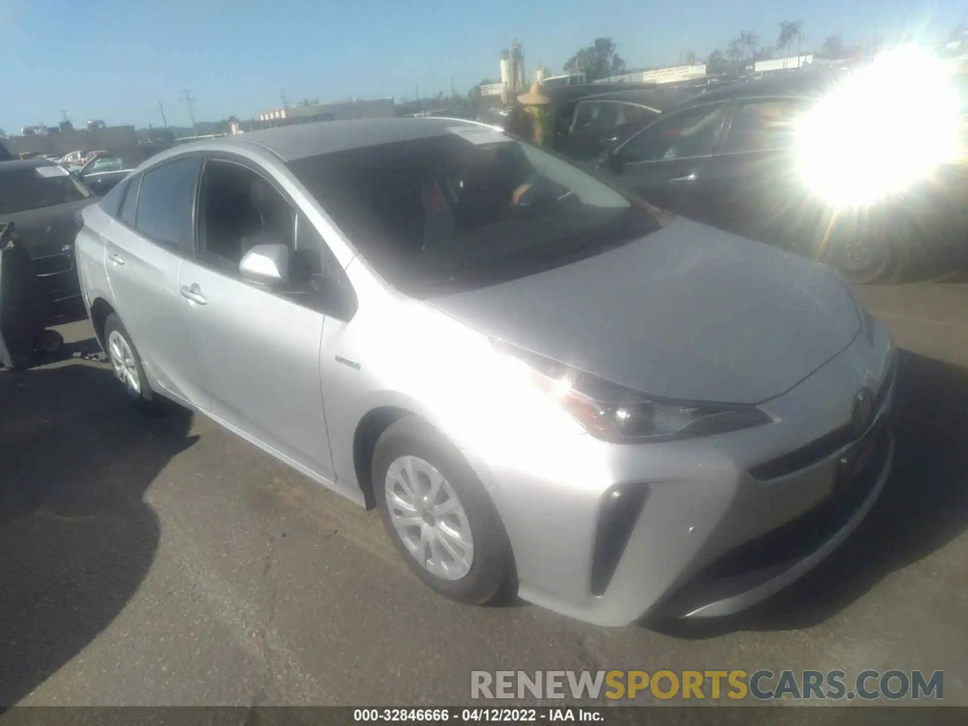 1 Photograph of a damaged car JTDKARFU2K3072923 TOYOTA PRIUS 2019