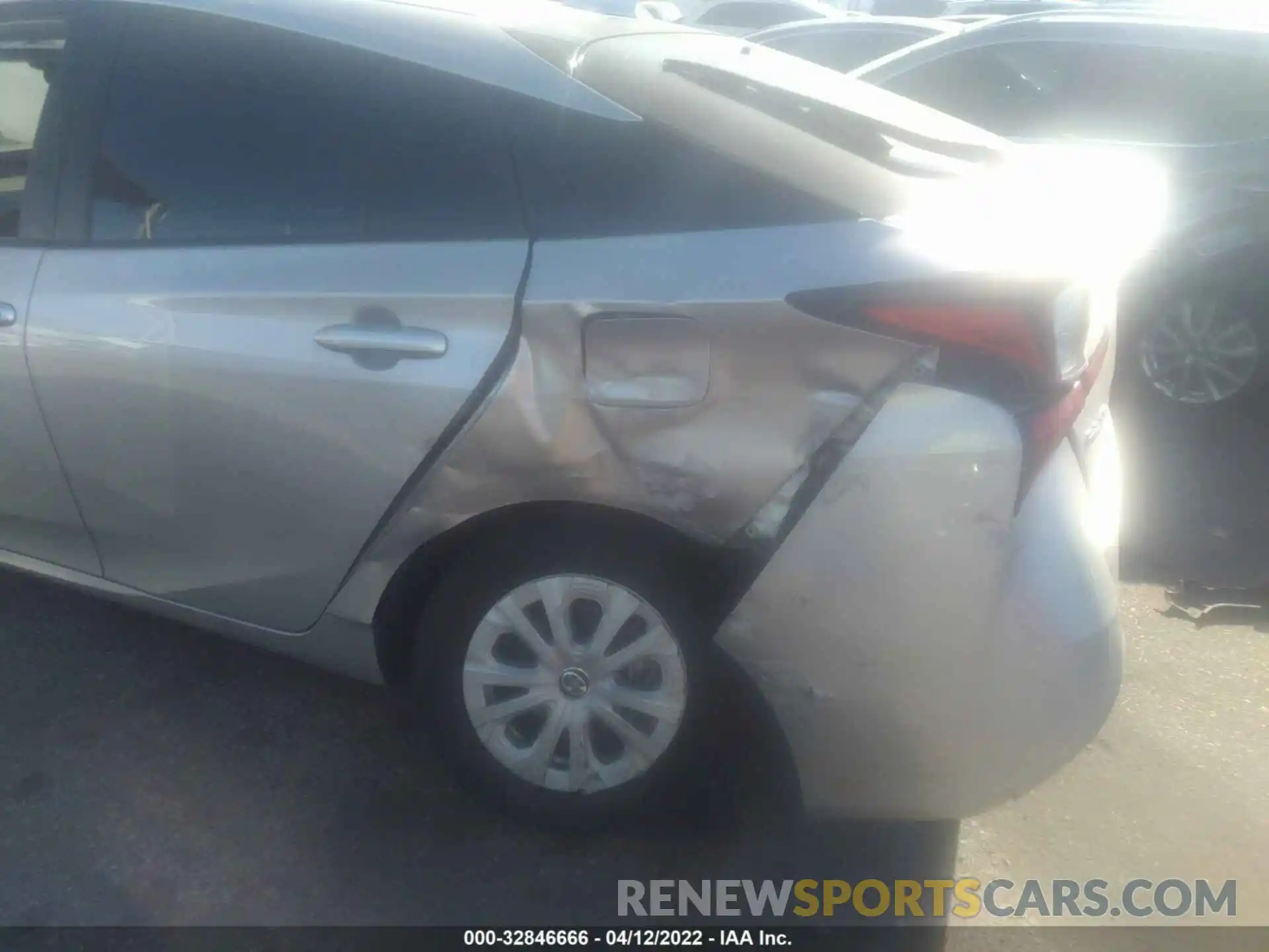 6 Photograph of a damaged car JTDKARFU2K3072923 TOYOTA PRIUS 2019