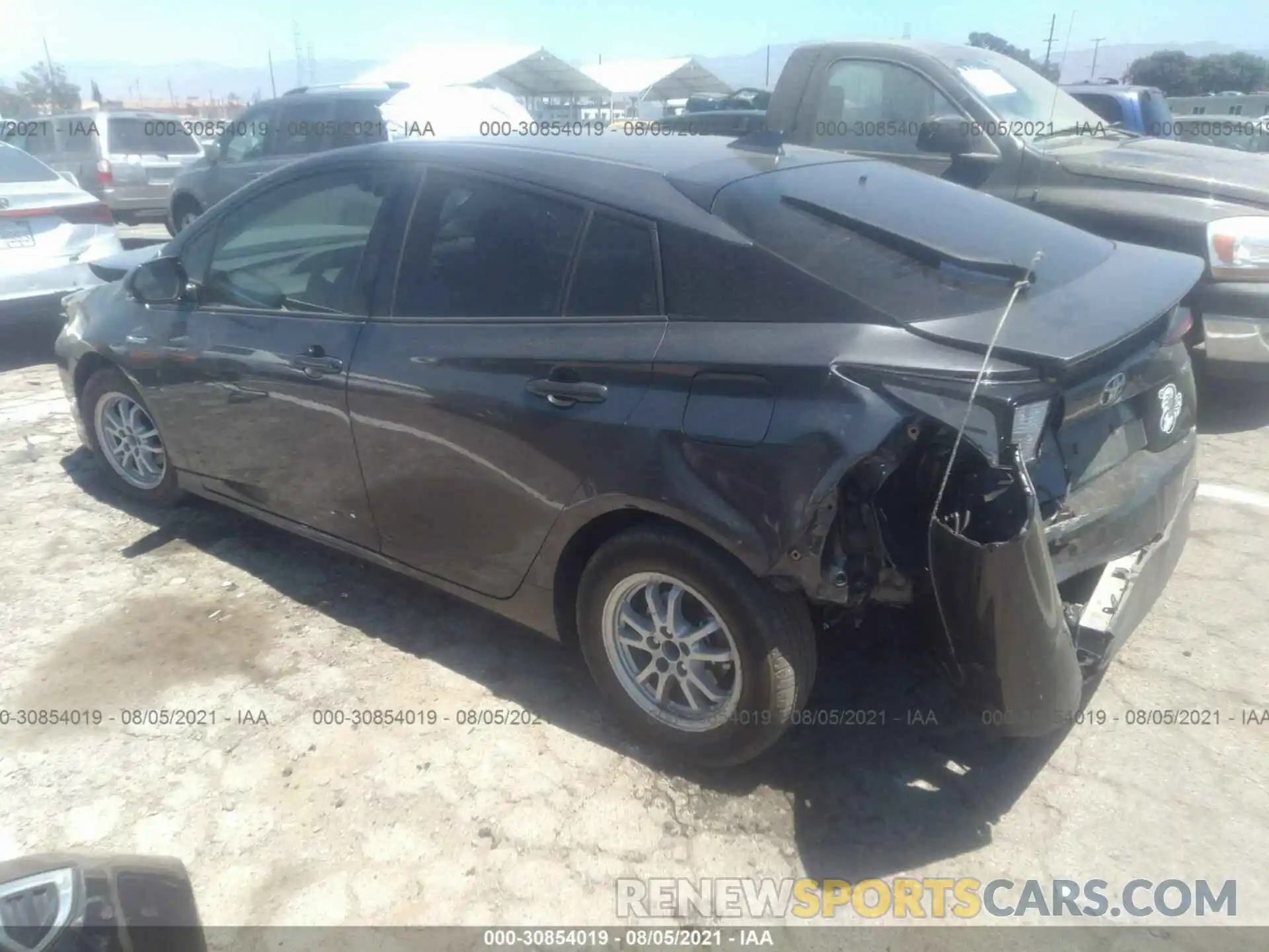 3 Photograph of a damaged car JTDKARFU2K3073750 TOYOTA PRIUS 2019