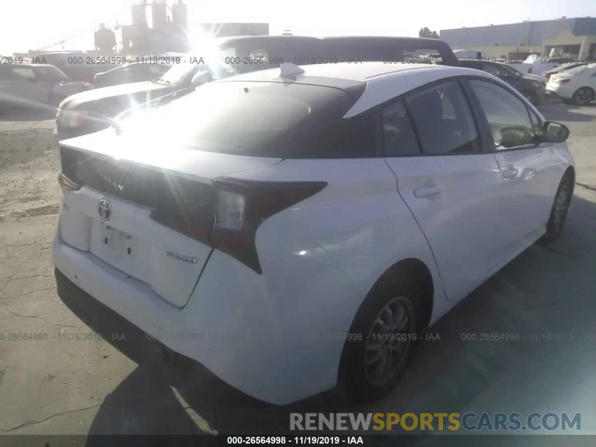 4 Photograph of a damaged car JTDKARFU2K3074896 TOYOTA PRIUS 2019