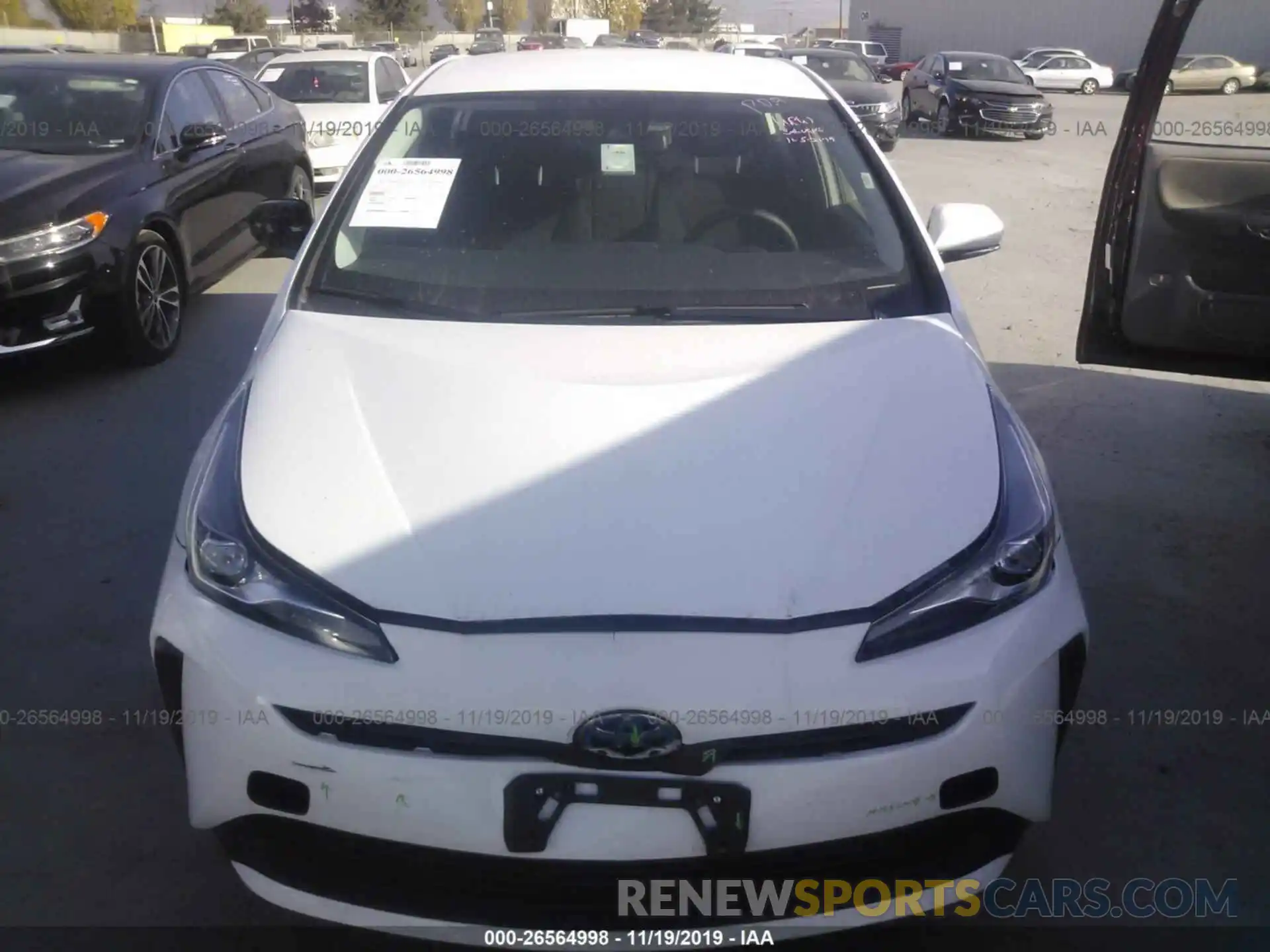 6 Photograph of a damaged car JTDKARFU2K3074896 TOYOTA PRIUS 2019