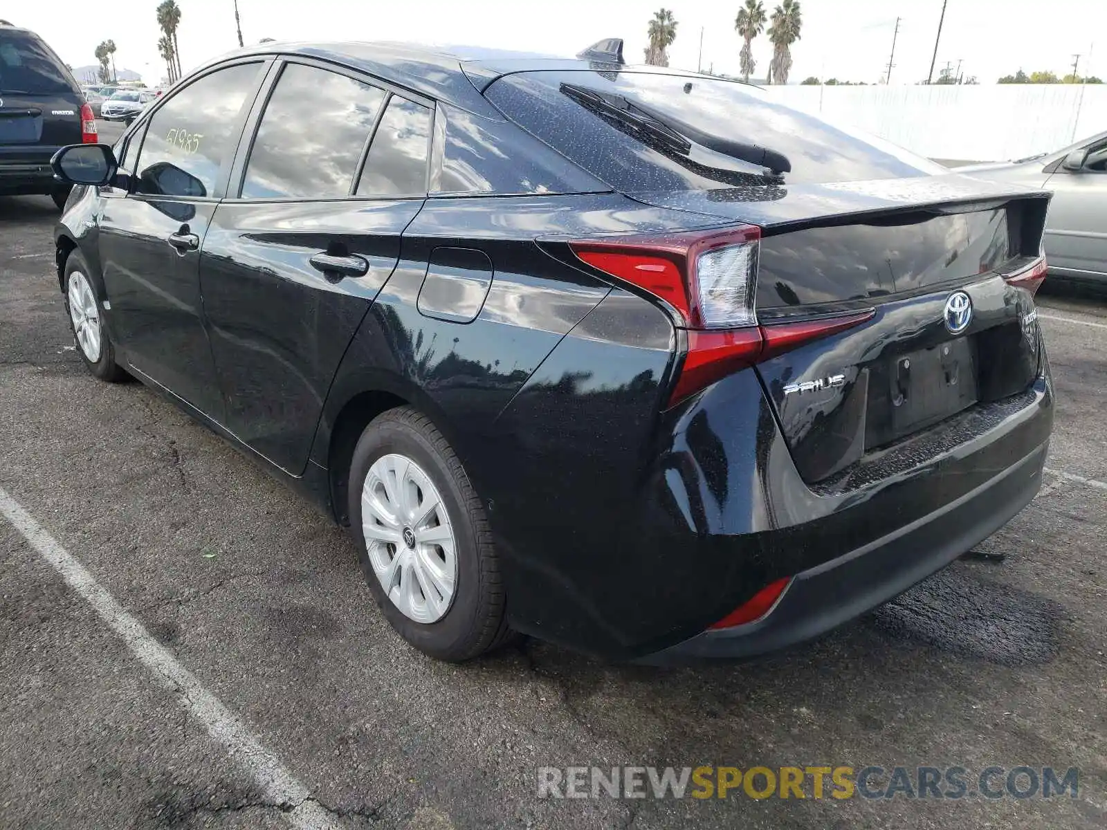 3 Photograph of a damaged car JTDKARFU2K3075000 TOYOTA PRIUS 2019