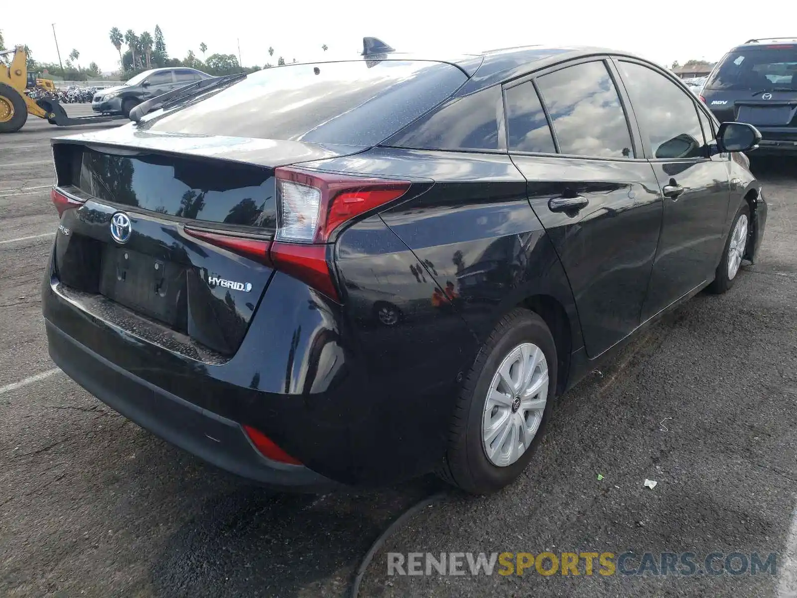 4 Photograph of a damaged car JTDKARFU2K3075000 TOYOTA PRIUS 2019