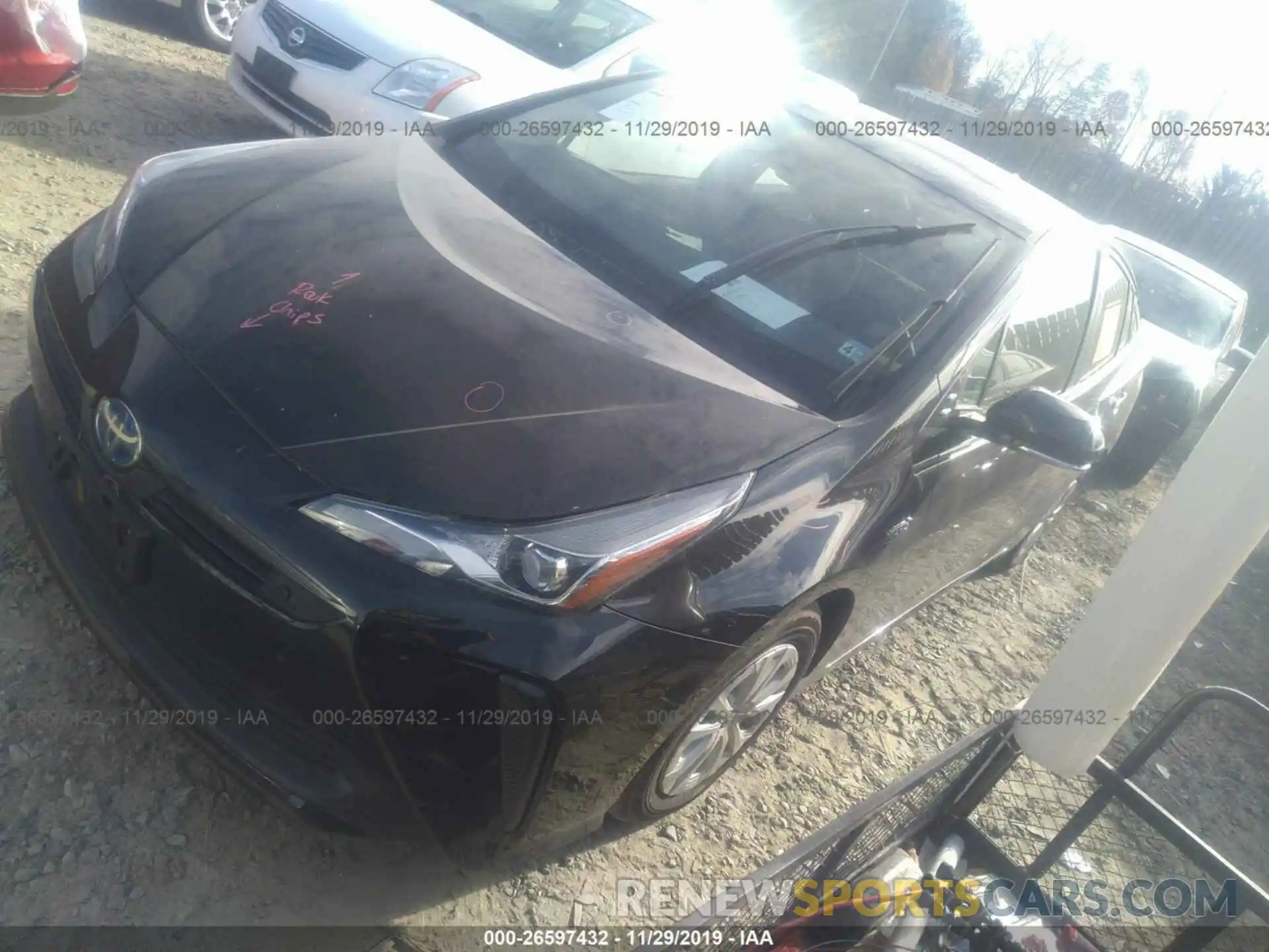 2 Фотография поврежденного автомобиля JTDKARFU2K3075188 TOYOTA PRIUS 2019