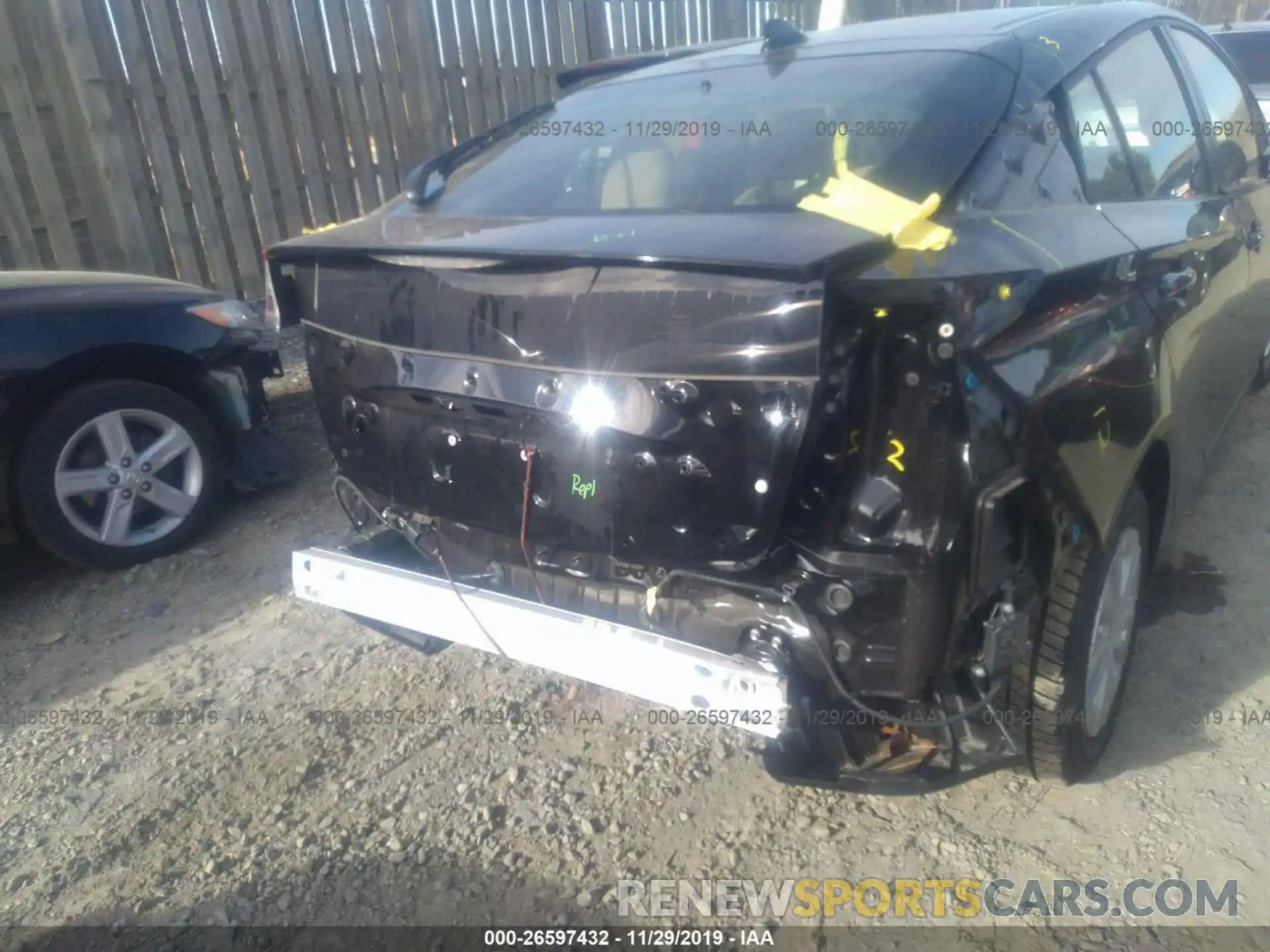 6 Photograph of a damaged car JTDKARFU2K3075188 TOYOTA PRIUS 2019