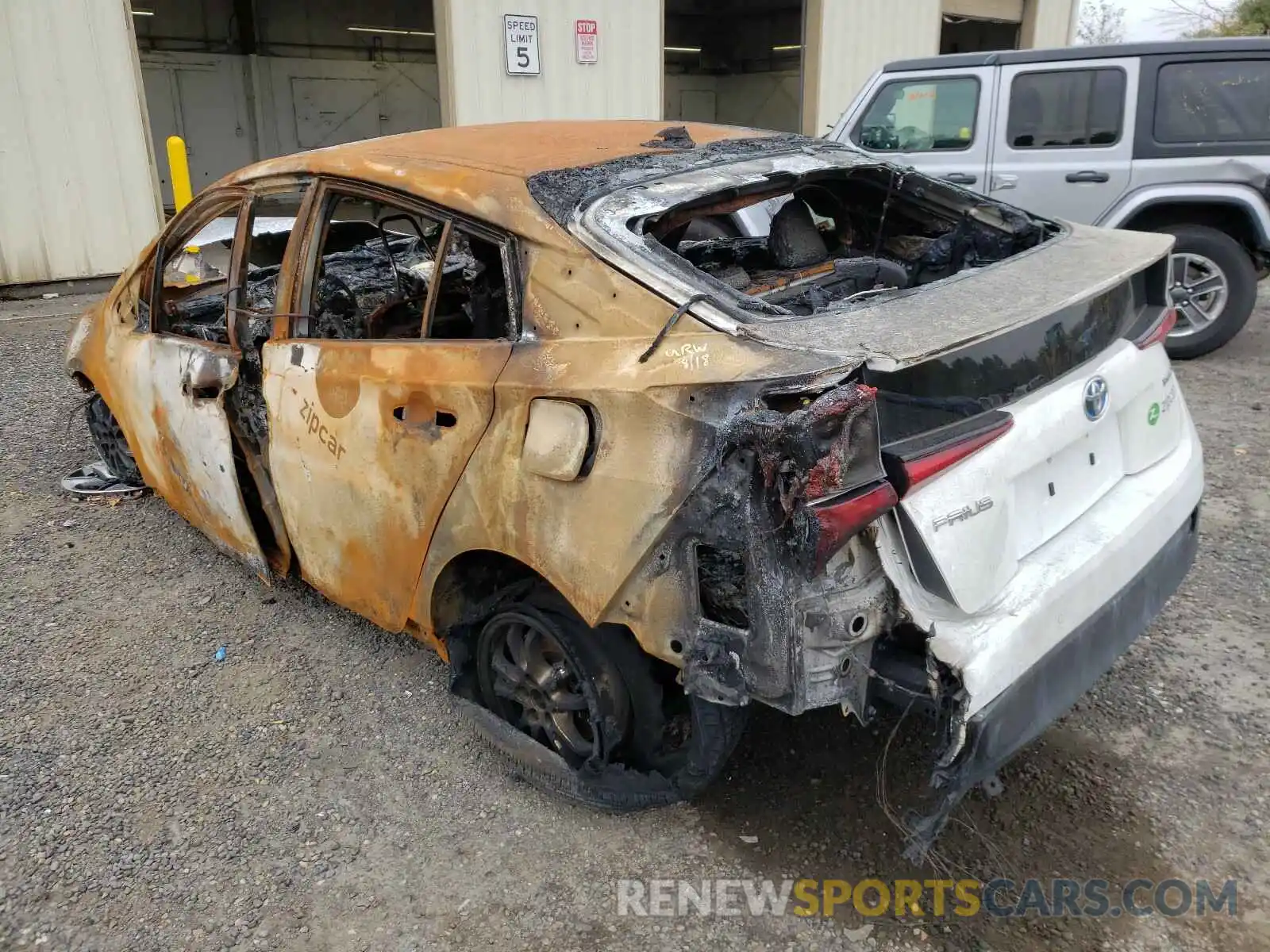 3 Photograph of a damaged car JTDKARFU2K3075689 TOYOTA PRIUS 2019