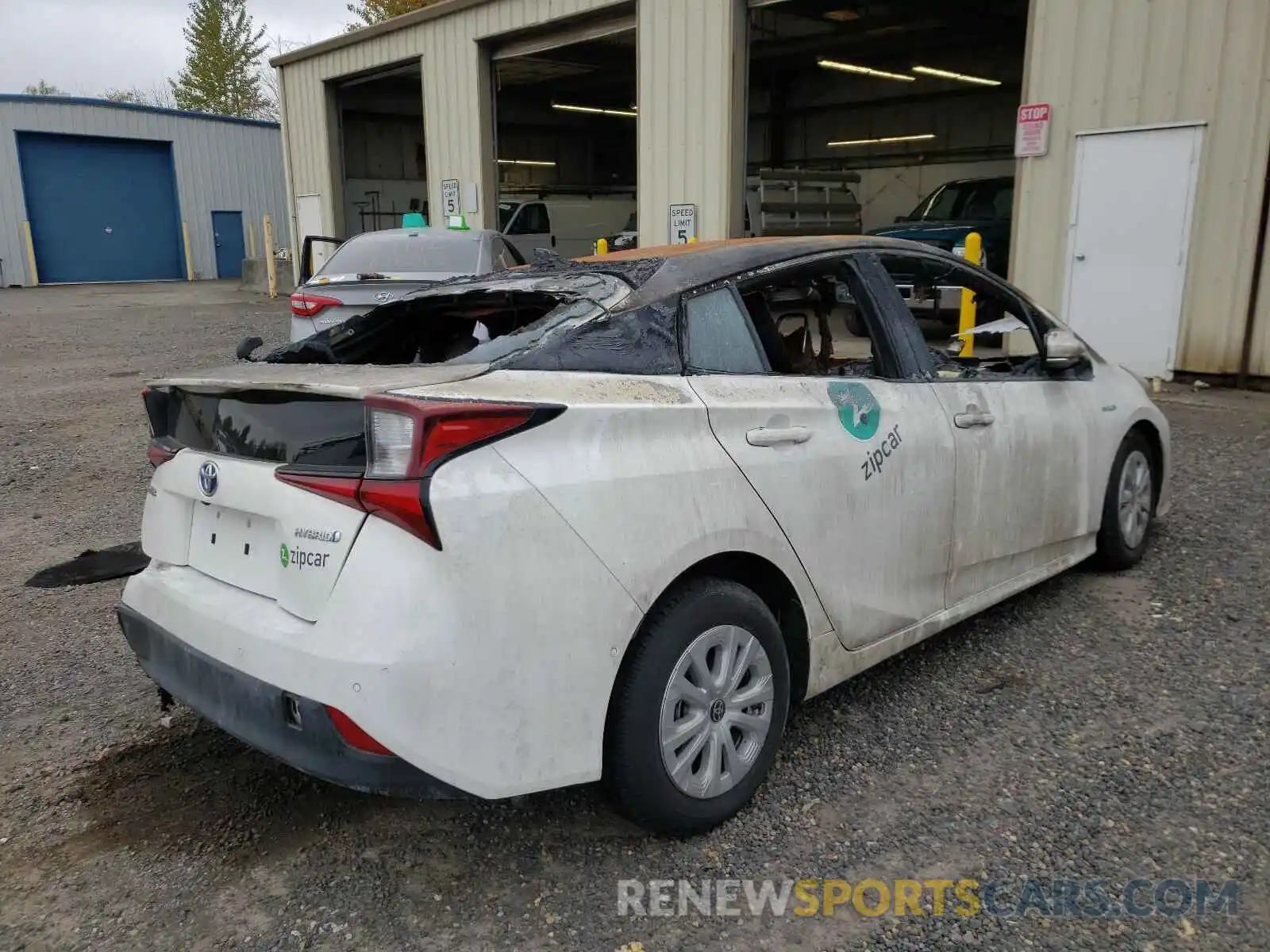 4 Photograph of a damaged car JTDKARFU2K3075689 TOYOTA PRIUS 2019