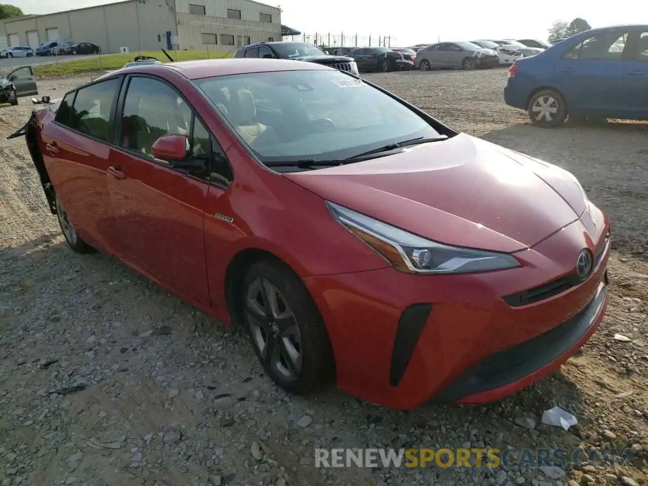 1 Фотография поврежденного автомобиля JTDKARFU2K3075837 TOYOTA PRIUS 2019