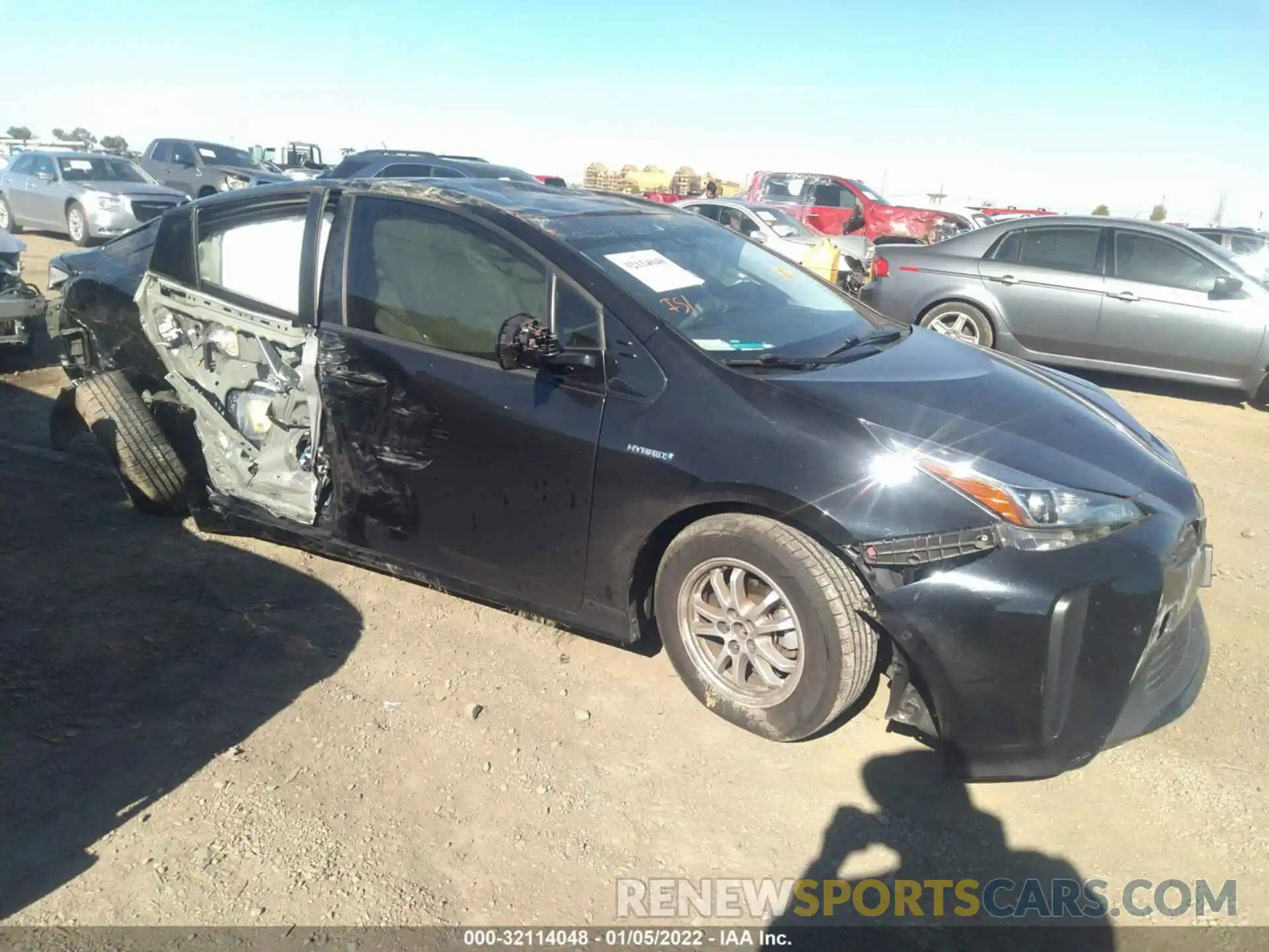 1 Photograph of a damaged car JTDKARFU2K3075904 TOYOTA PRIUS 2019