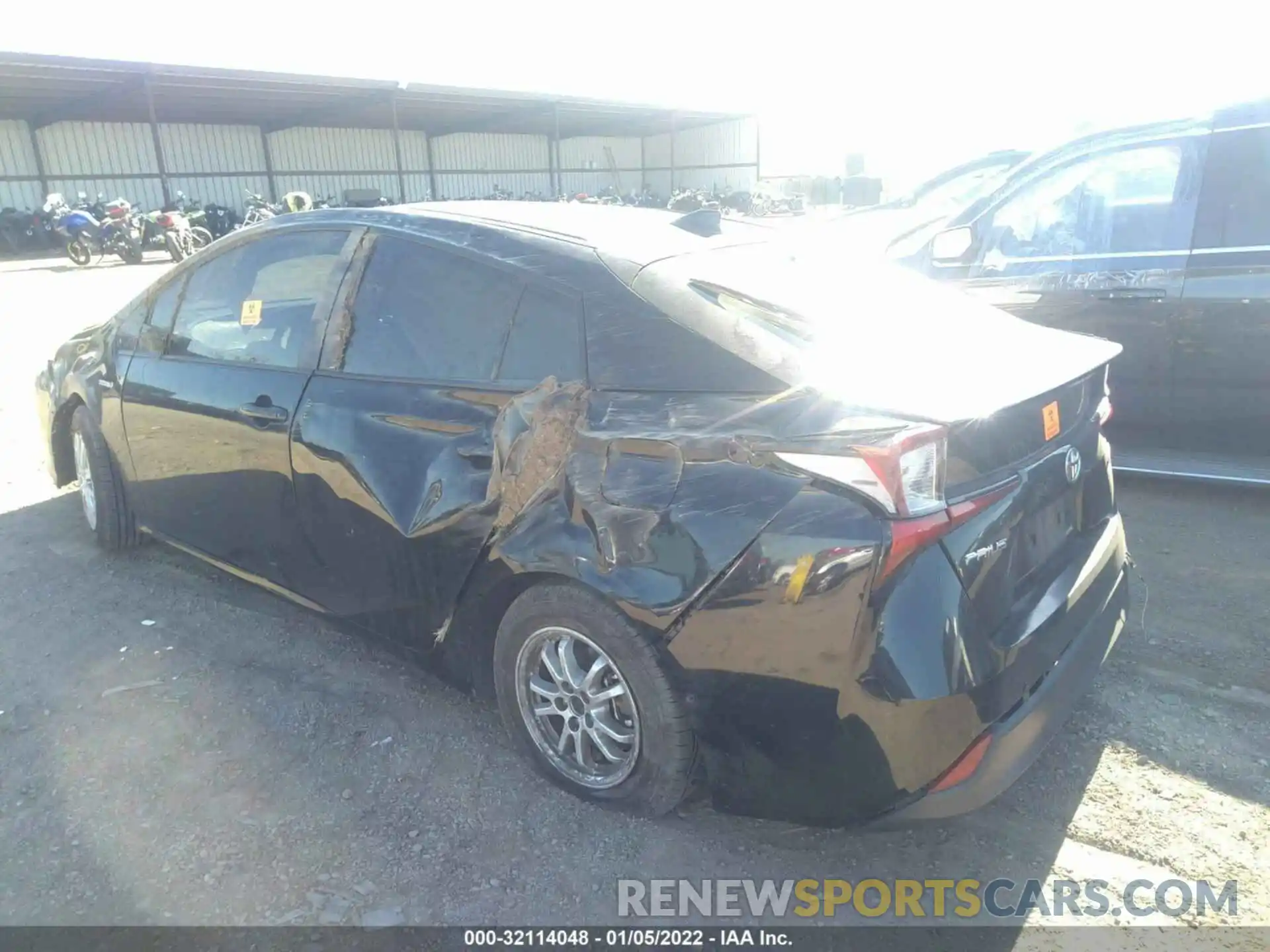 3 Photograph of a damaged car JTDKARFU2K3075904 TOYOTA PRIUS 2019