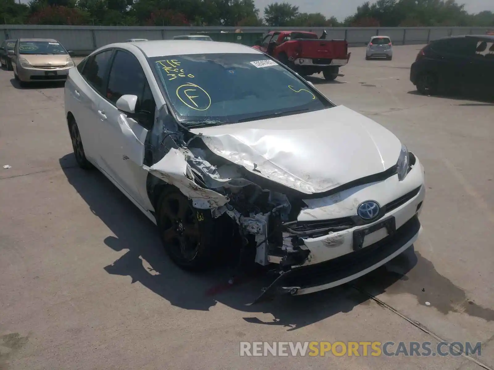 9 Photograph of a damaged car JTDKARFU2K3076695 TOYOTA PRIUS 2019