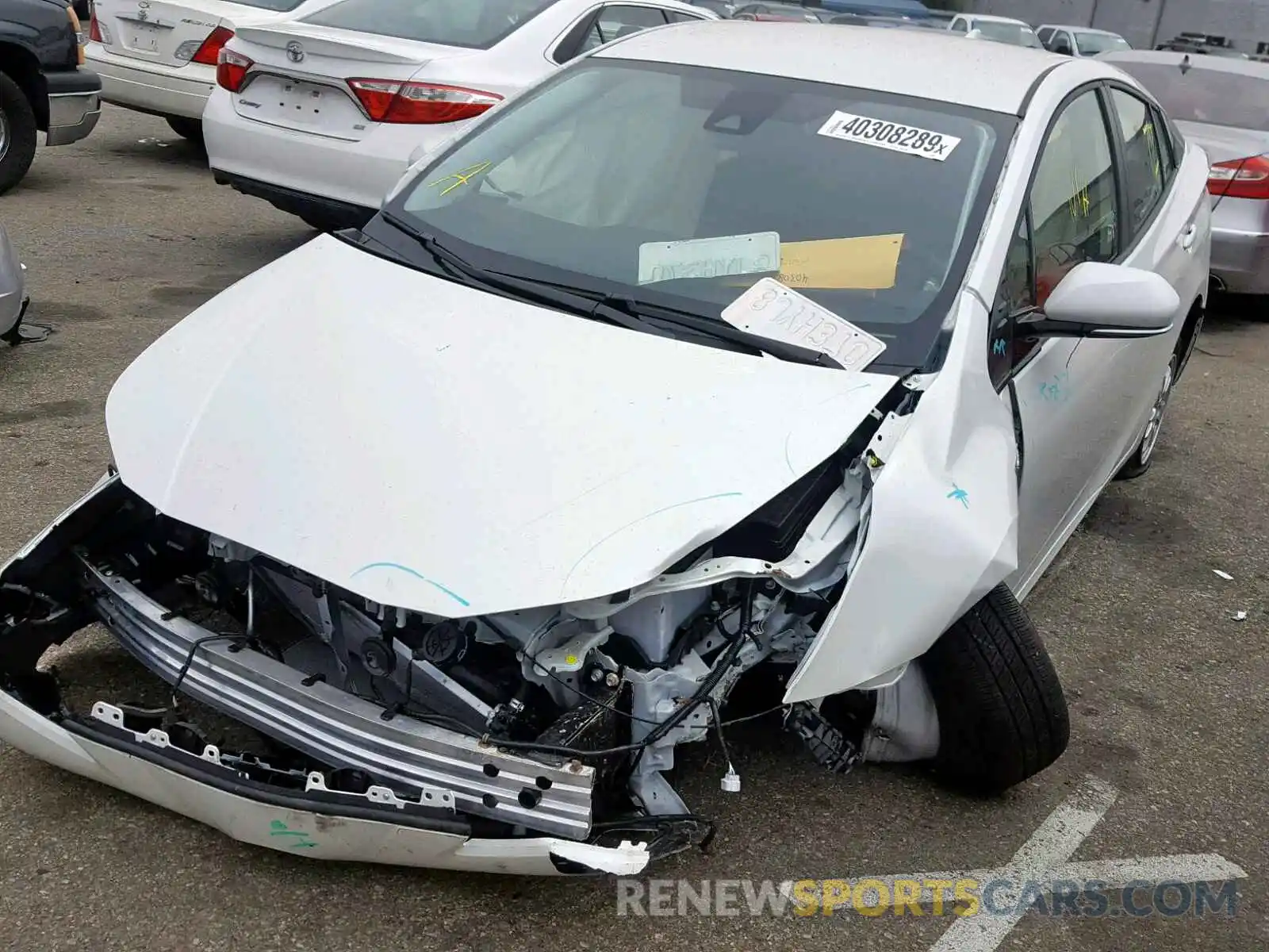 2 Photograph of a damaged car JTDKARFU2K3076891 TOYOTA PRIUS 2019