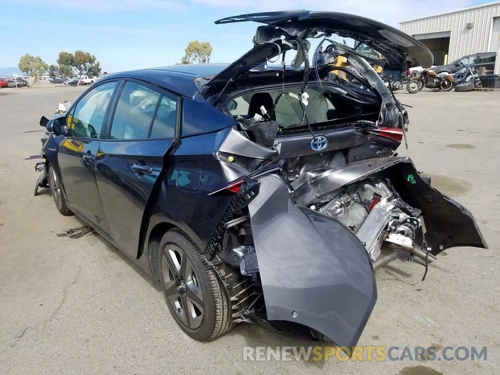 3 Photograph of a damaged car JTDKARFU2K3076941 TOYOTA PRIUS 2019