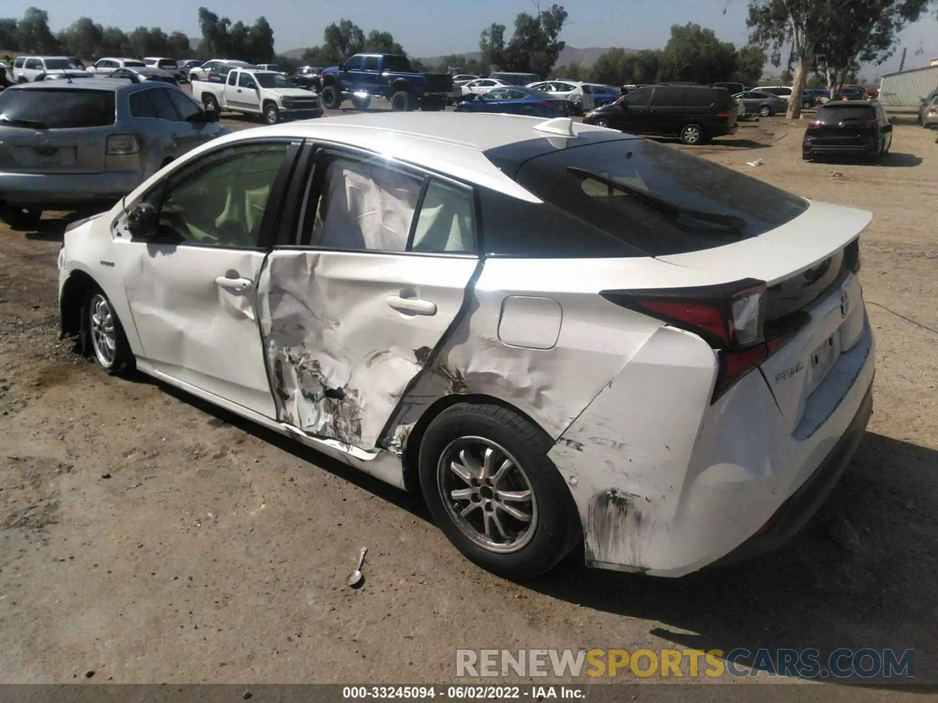 3 Photograph of a damaged car JTDKARFU2K3077619 TOYOTA PRIUS 2019