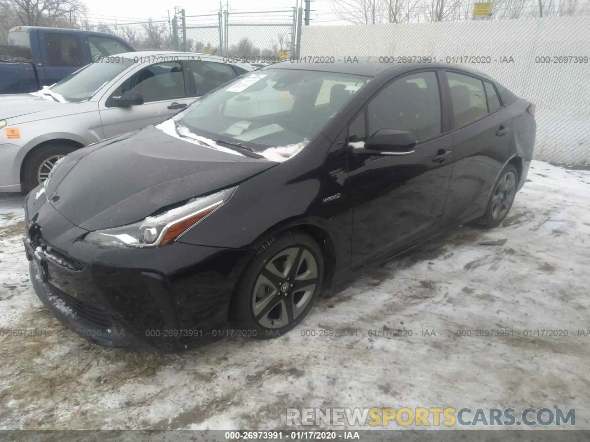 2 Фотография поврежденного автомобиля JTDKARFU2K3077782 TOYOTA PRIUS 2019