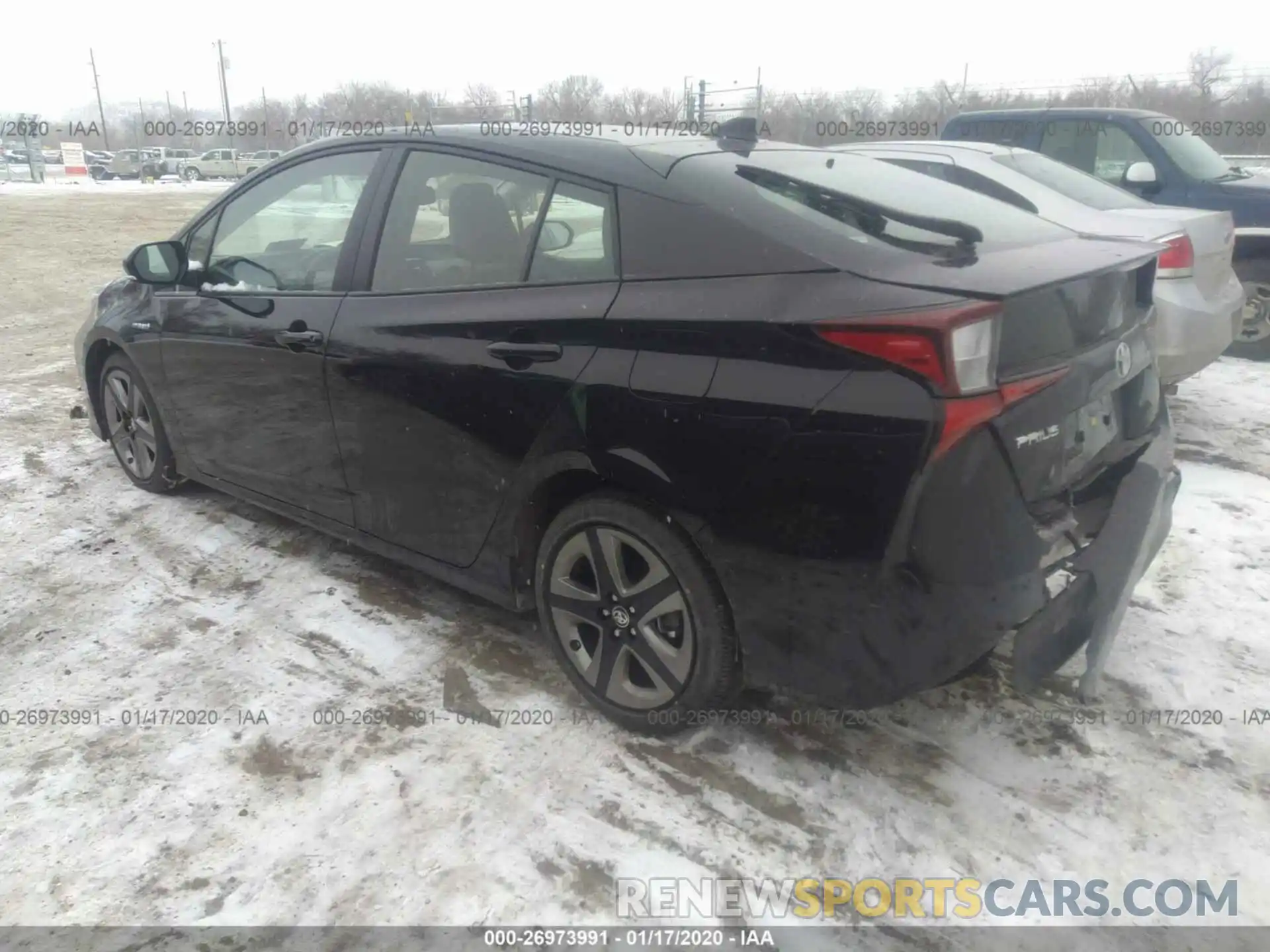 3 Фотография поврежденного автомобиля JTDKARFU2K3077782 TOYOTA PRIUS 2019