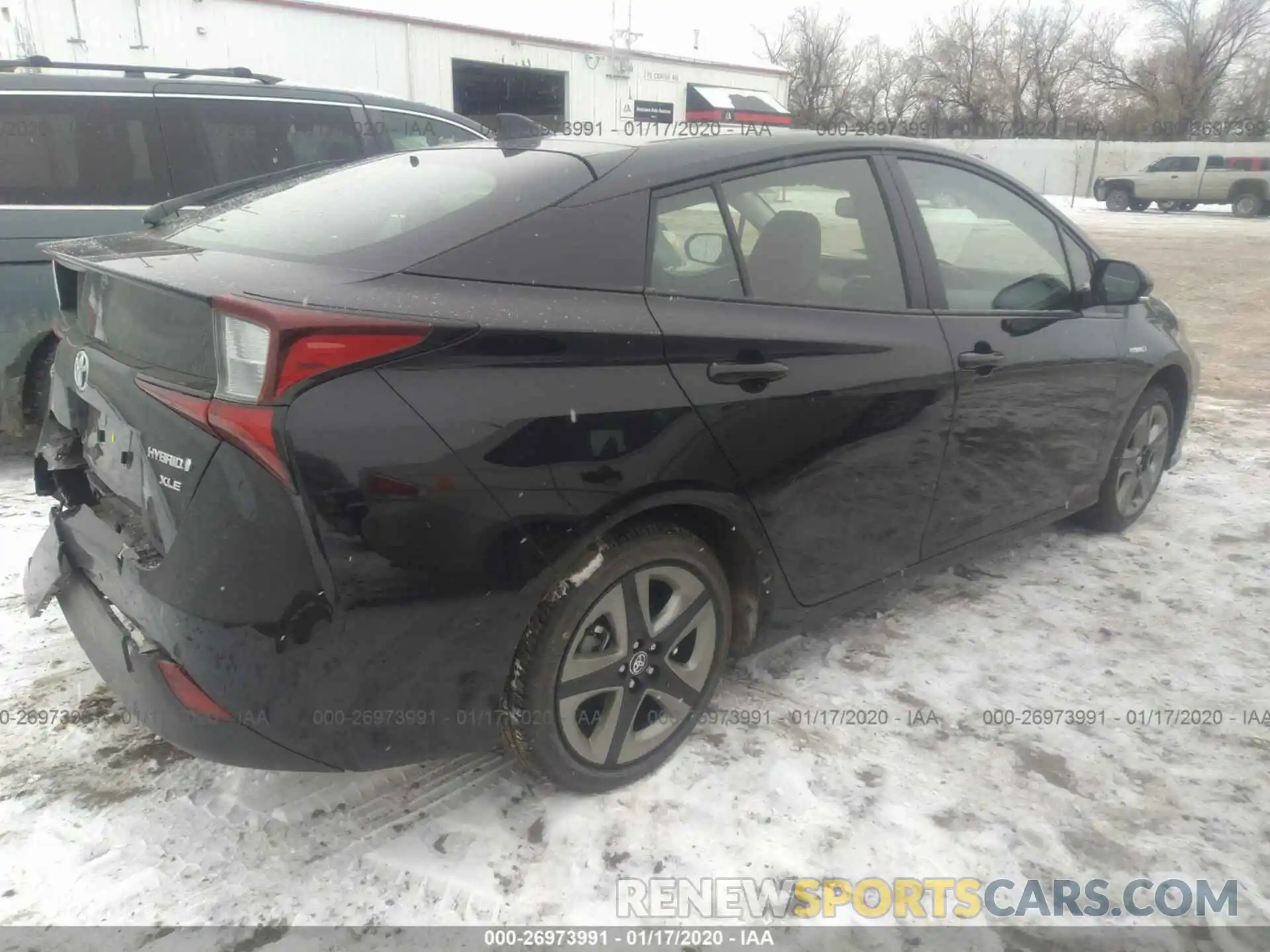 4 Photograph of a damaged car JTDKARFU2K3077782 TOYOTA PRIUS 2019