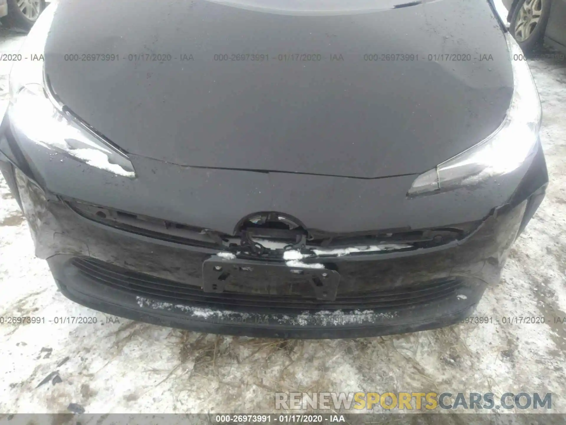 6 Photograph of a damaged car JTDKARFU2K3077782 TOYOTA PRIUS 2019