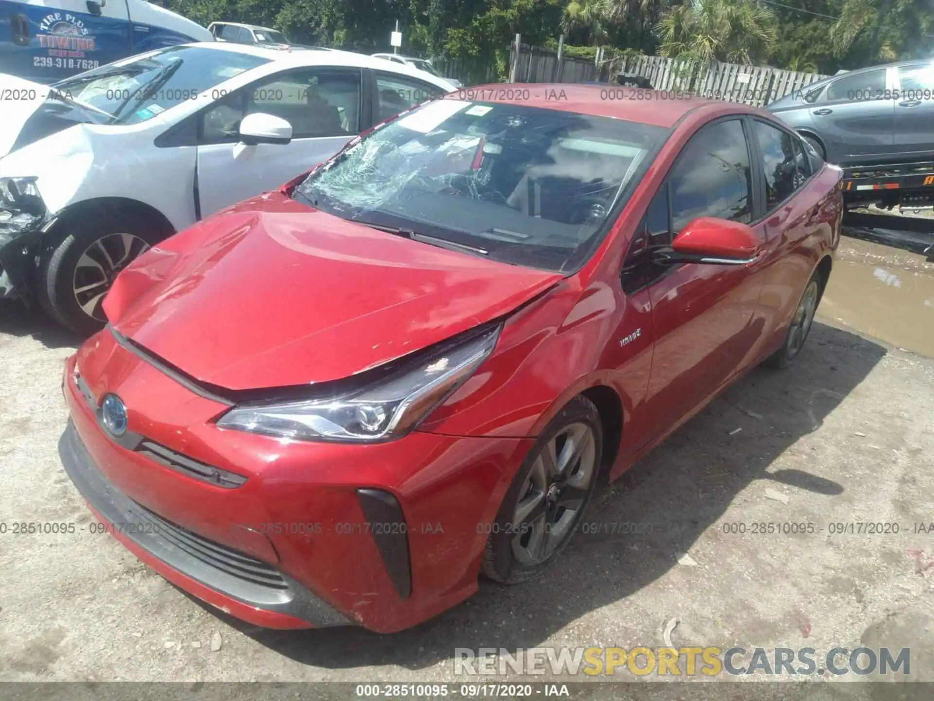 2 Photograph of a damaged car JTDKARFU2K3078446 TOYOTA PRIUS 2019