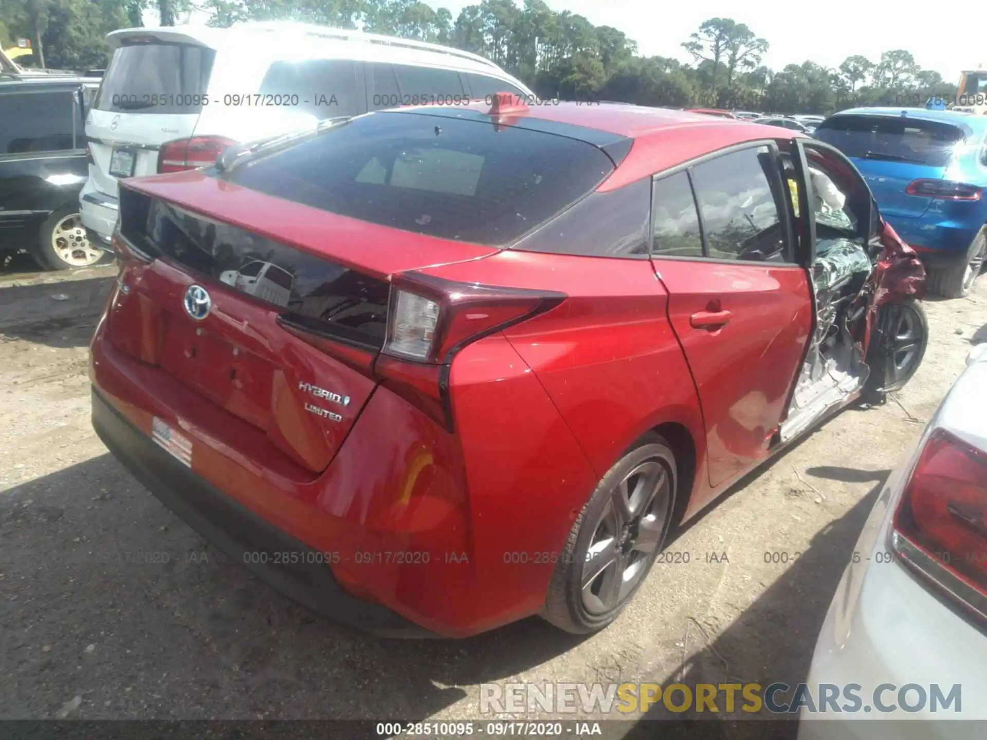 4 Photograph of a damaged car JTDKARFU2K3078446 TOYOTA PRIUS 2019