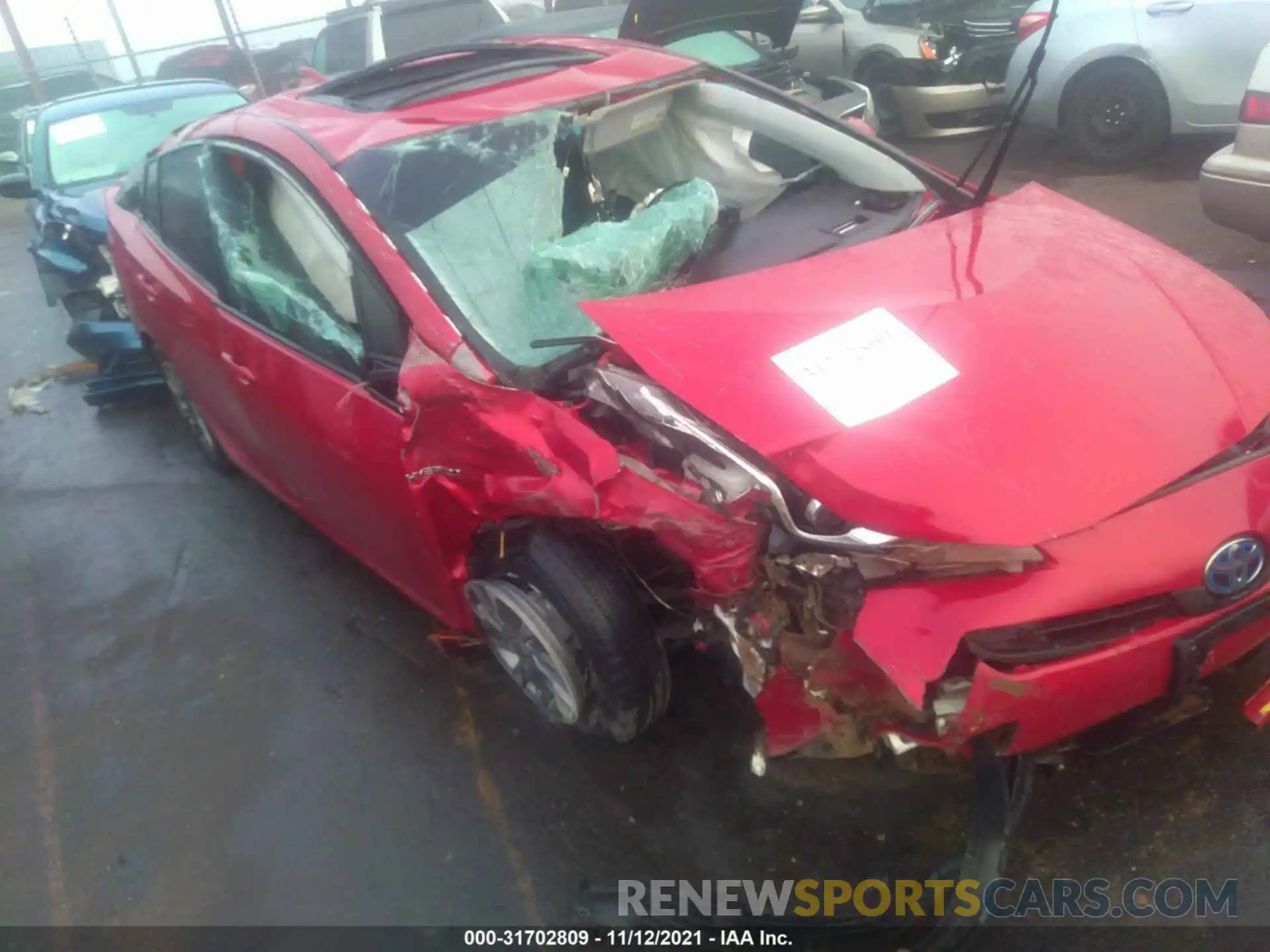 6 Photograph of a damaged car JTDKARFU2K3080195 TOYOTA PRIUS 2019