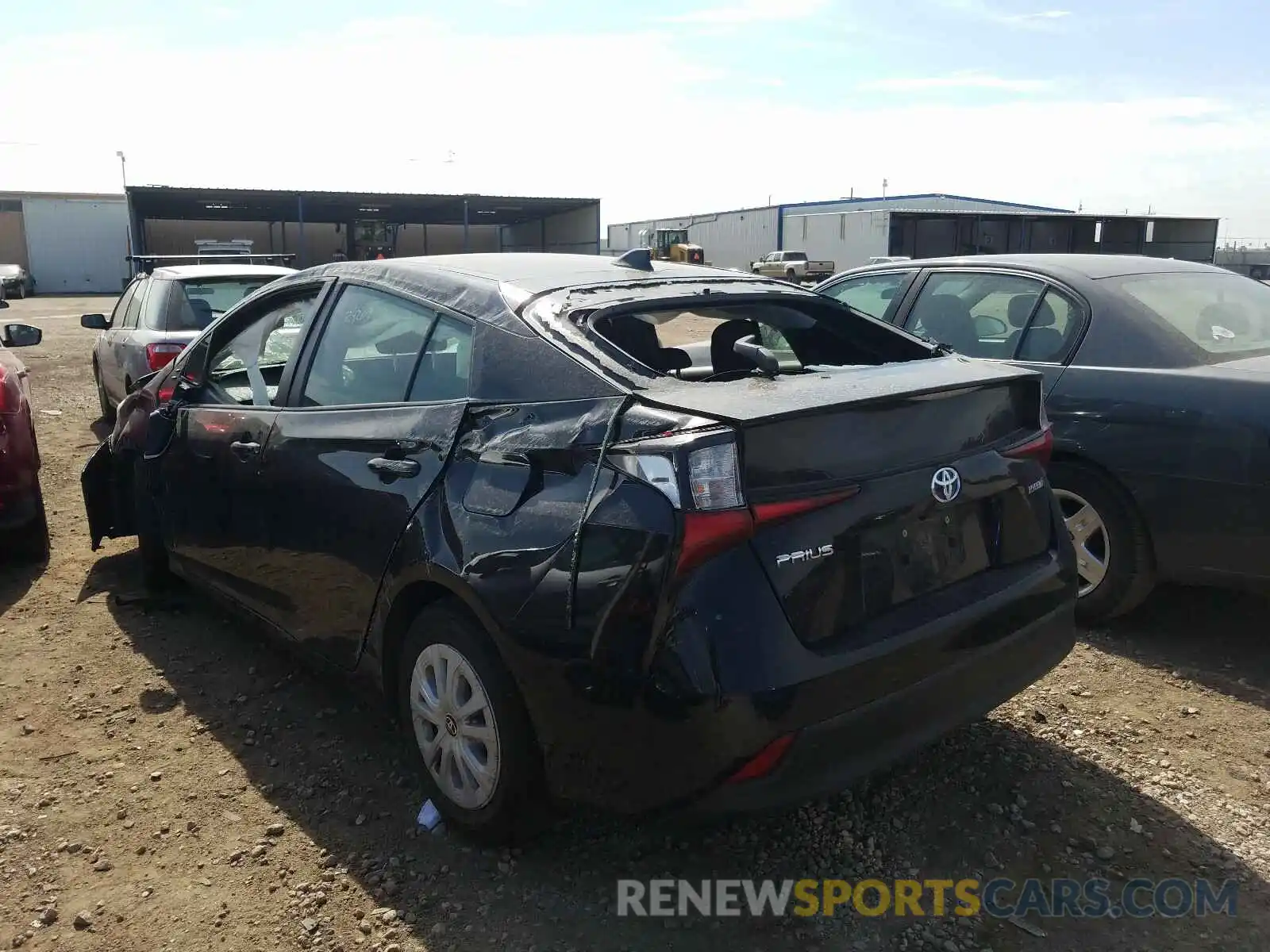 3 Photograph of a damaged car JTDKARFU2K3082061 TOYOTA PRIUS 2019